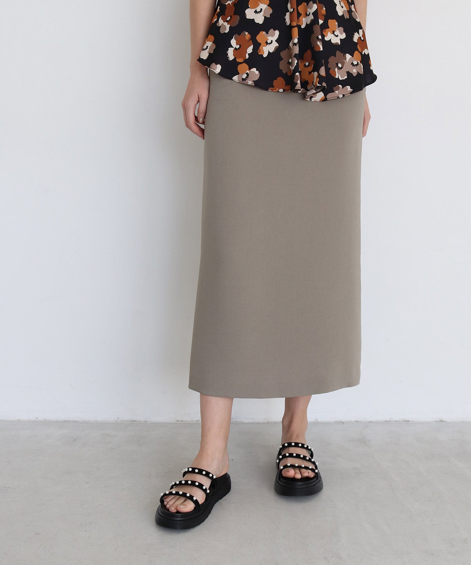 double cross pencil skirt