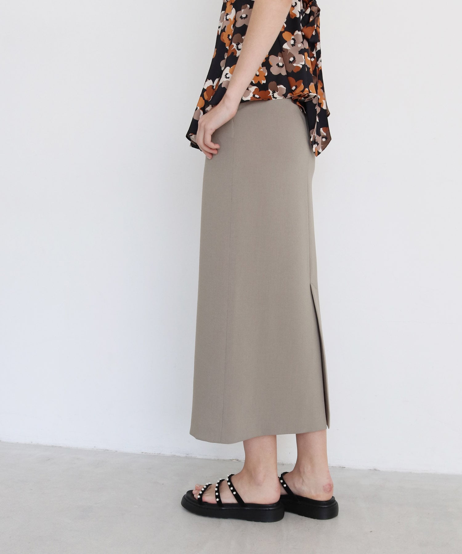 double cross pencil skirt