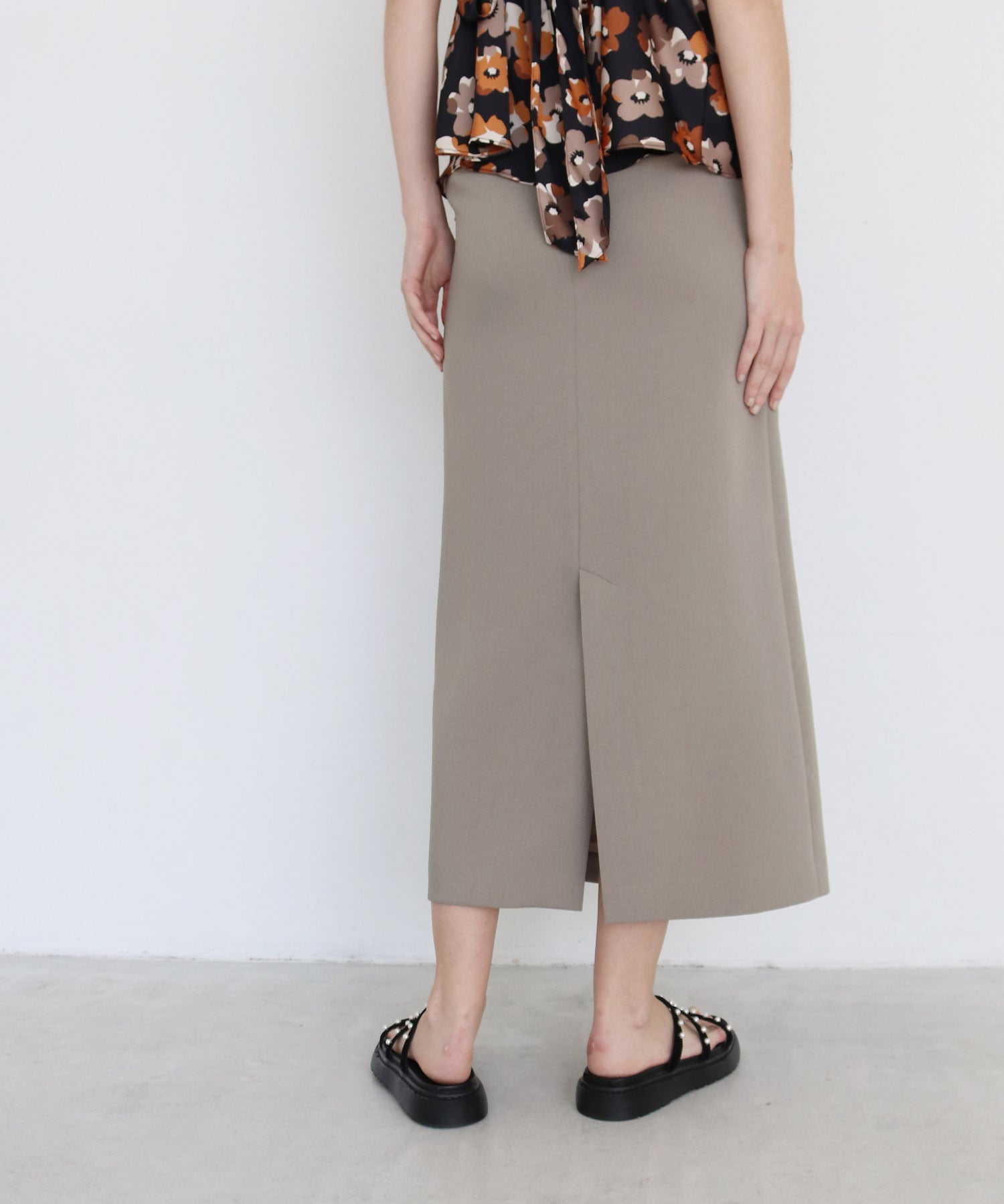 double cross pencil skirt