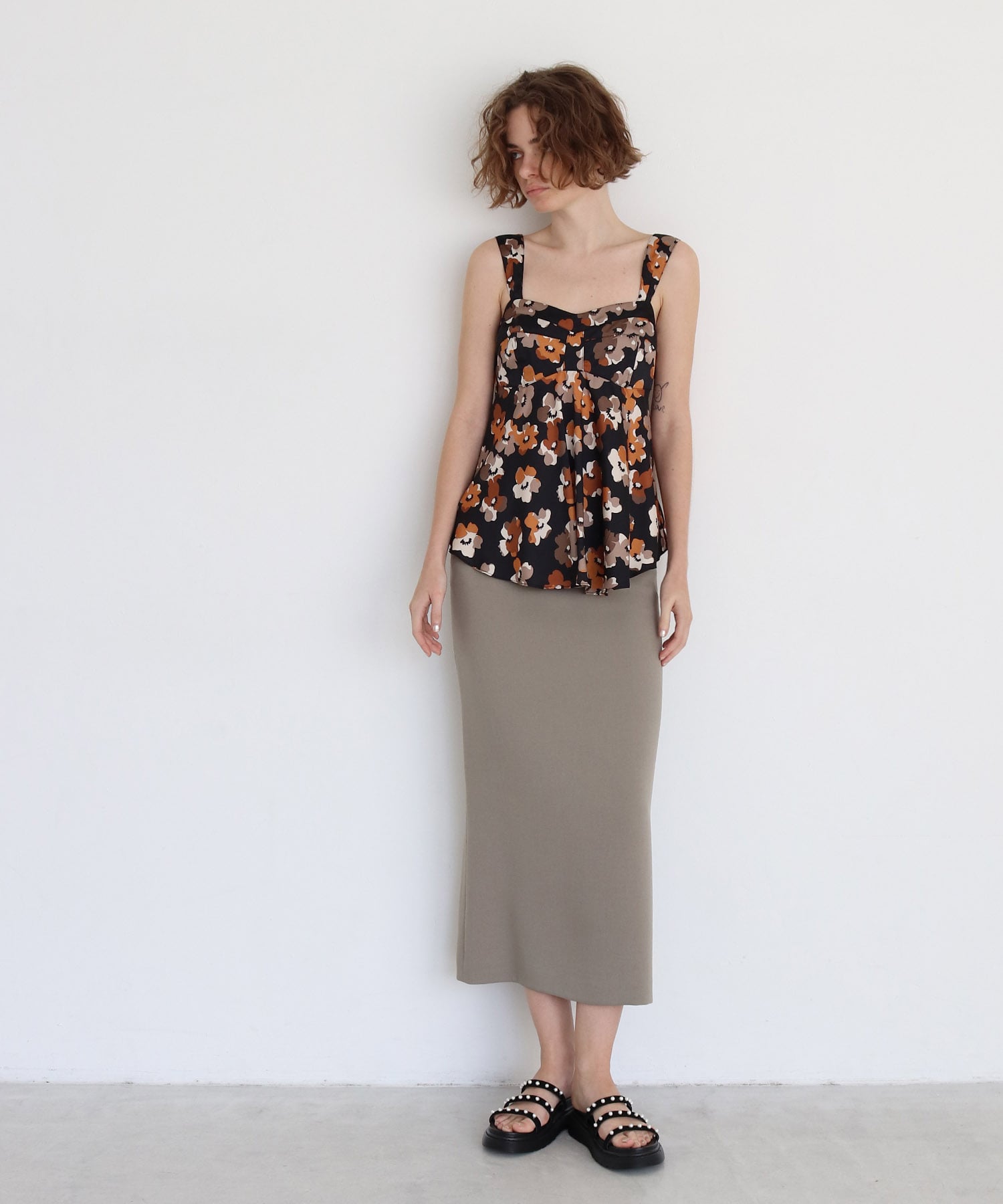 double cross pencil skirt