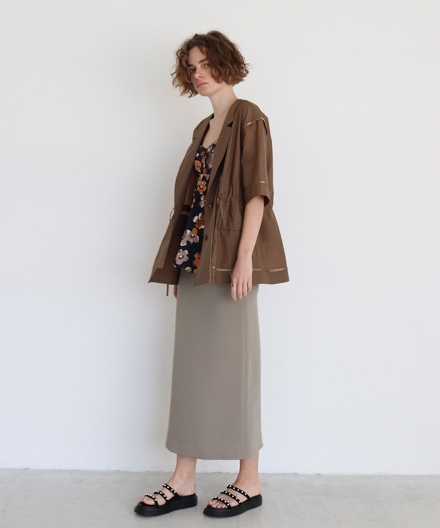 double cross pencil skirt