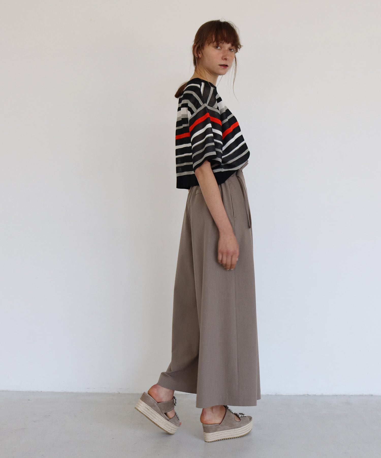 T/R stretch baggy pants