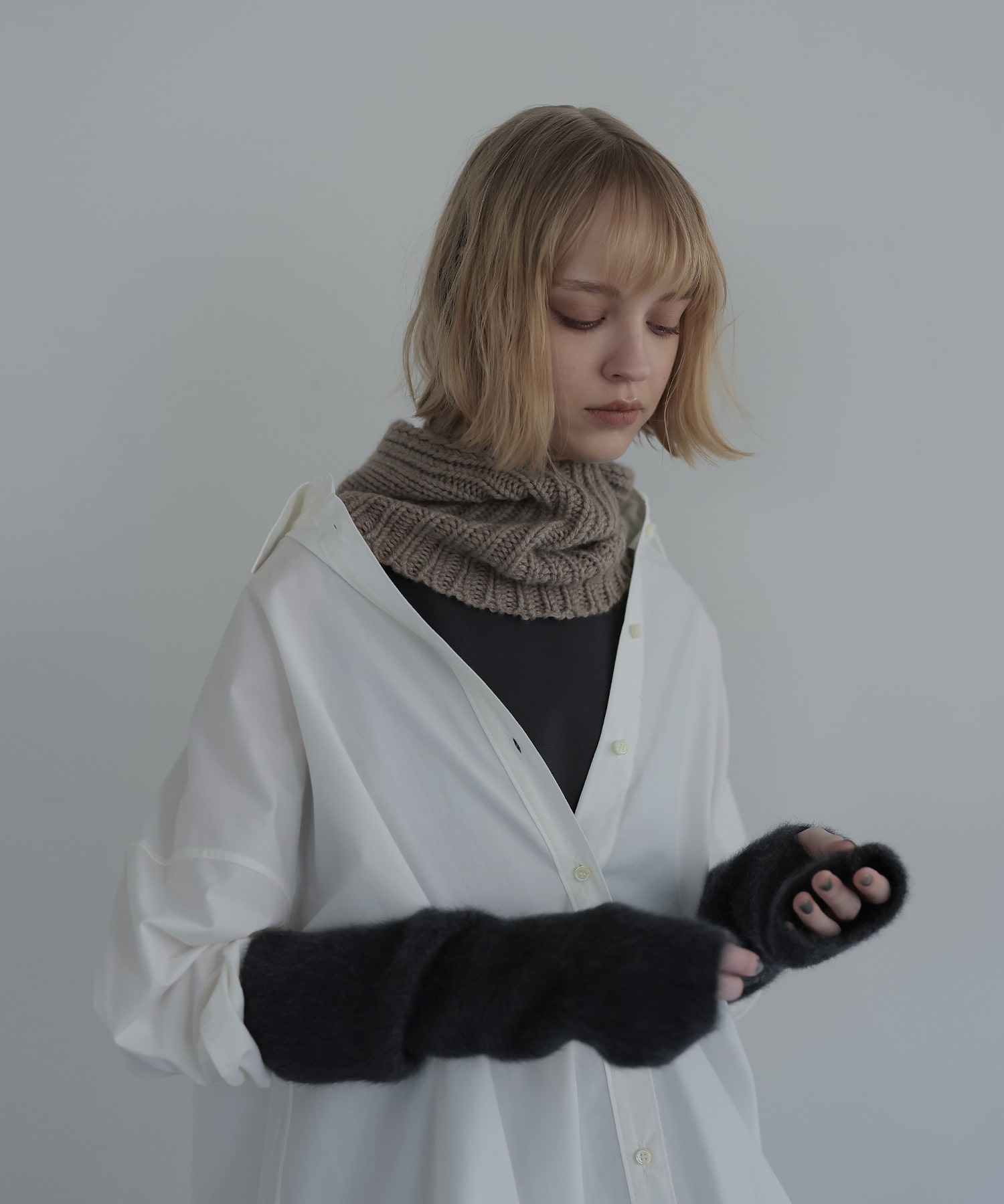typewriter ×jersey join blouse | AND ON JIONE STORE(アンドオン