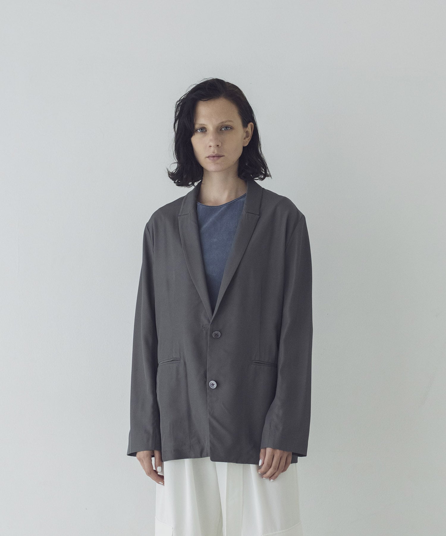 rayon relax tailored jacket