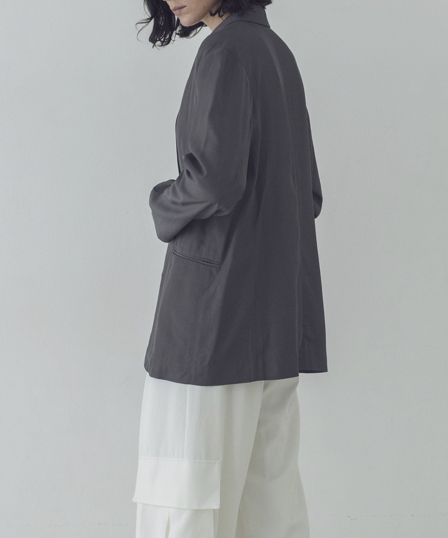 rayon relax tailored jacket