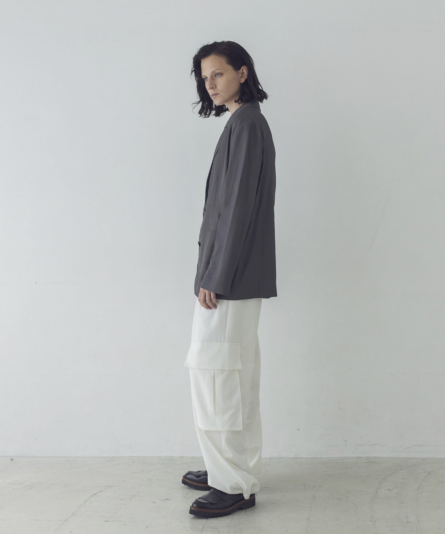 rayon relax tailored jacket