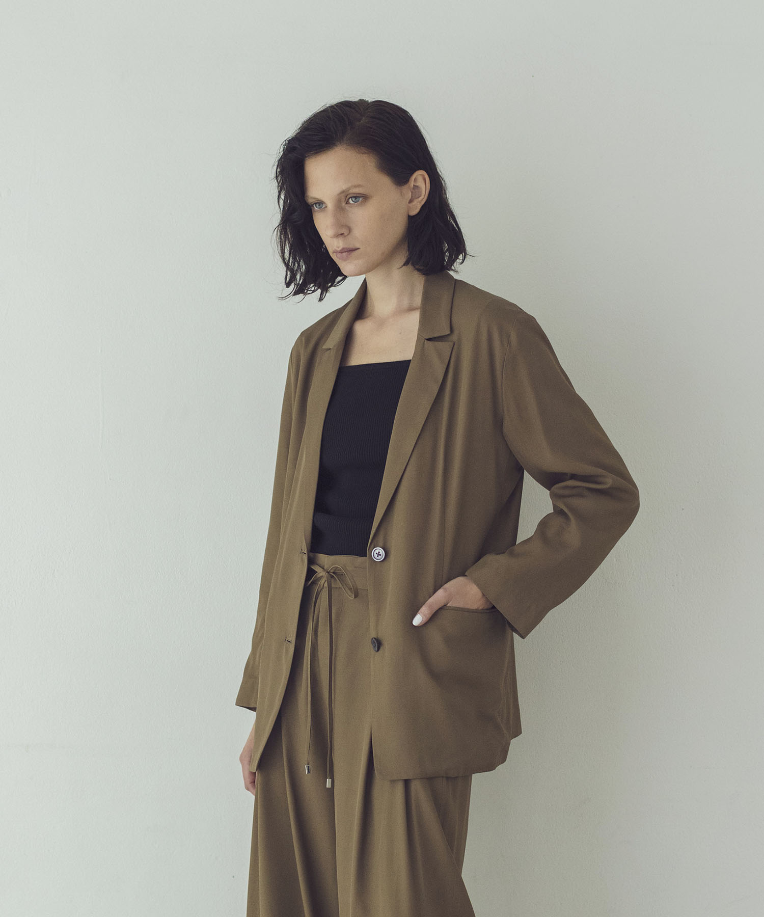 rayon relax tailored jacket
