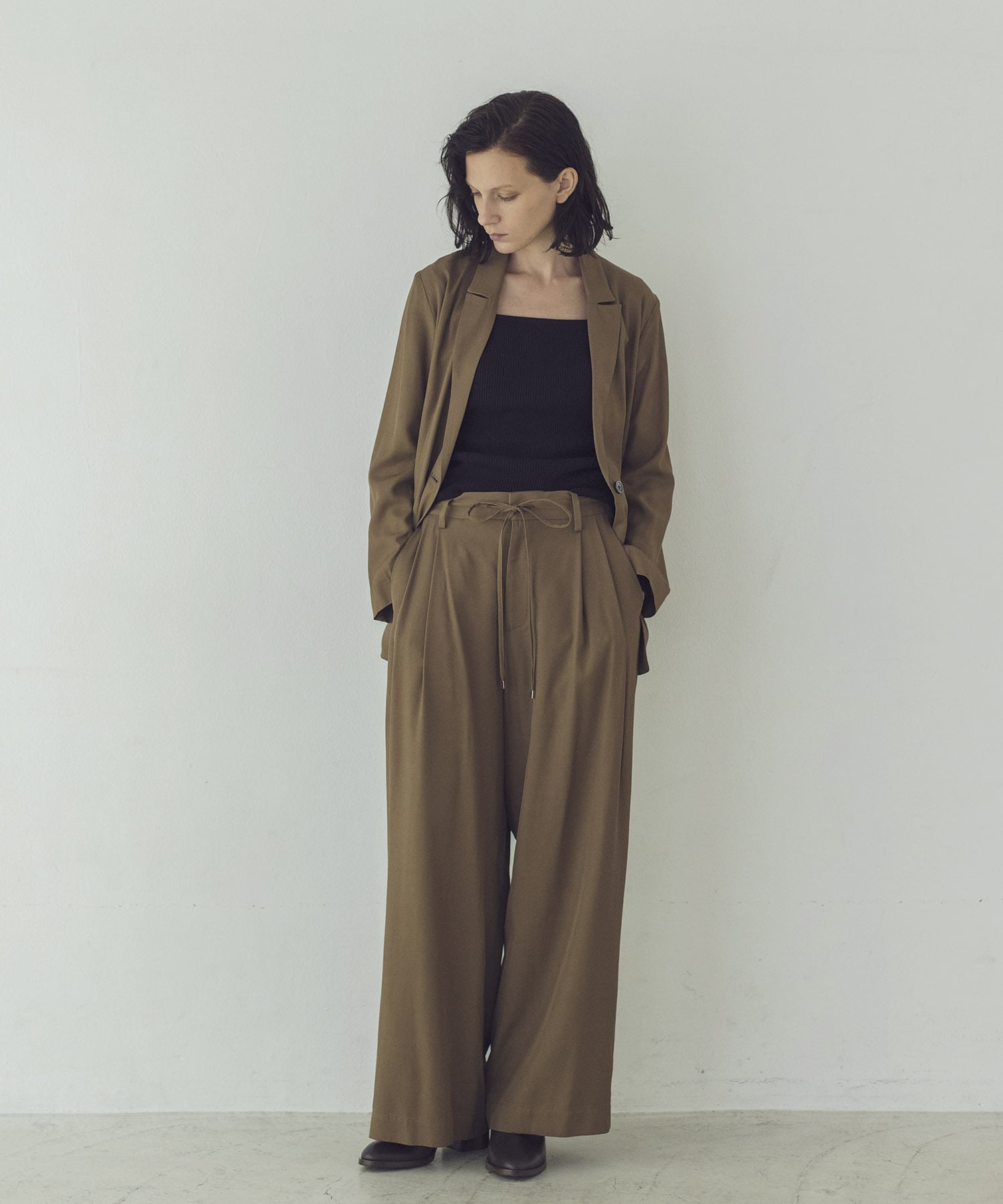 rayon relax tailored jacket