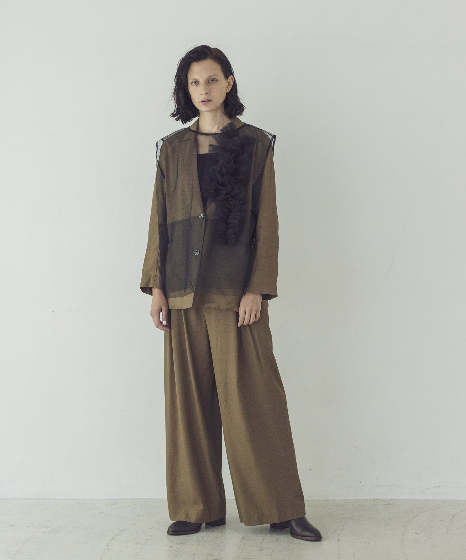 rayon relax tailored jacket