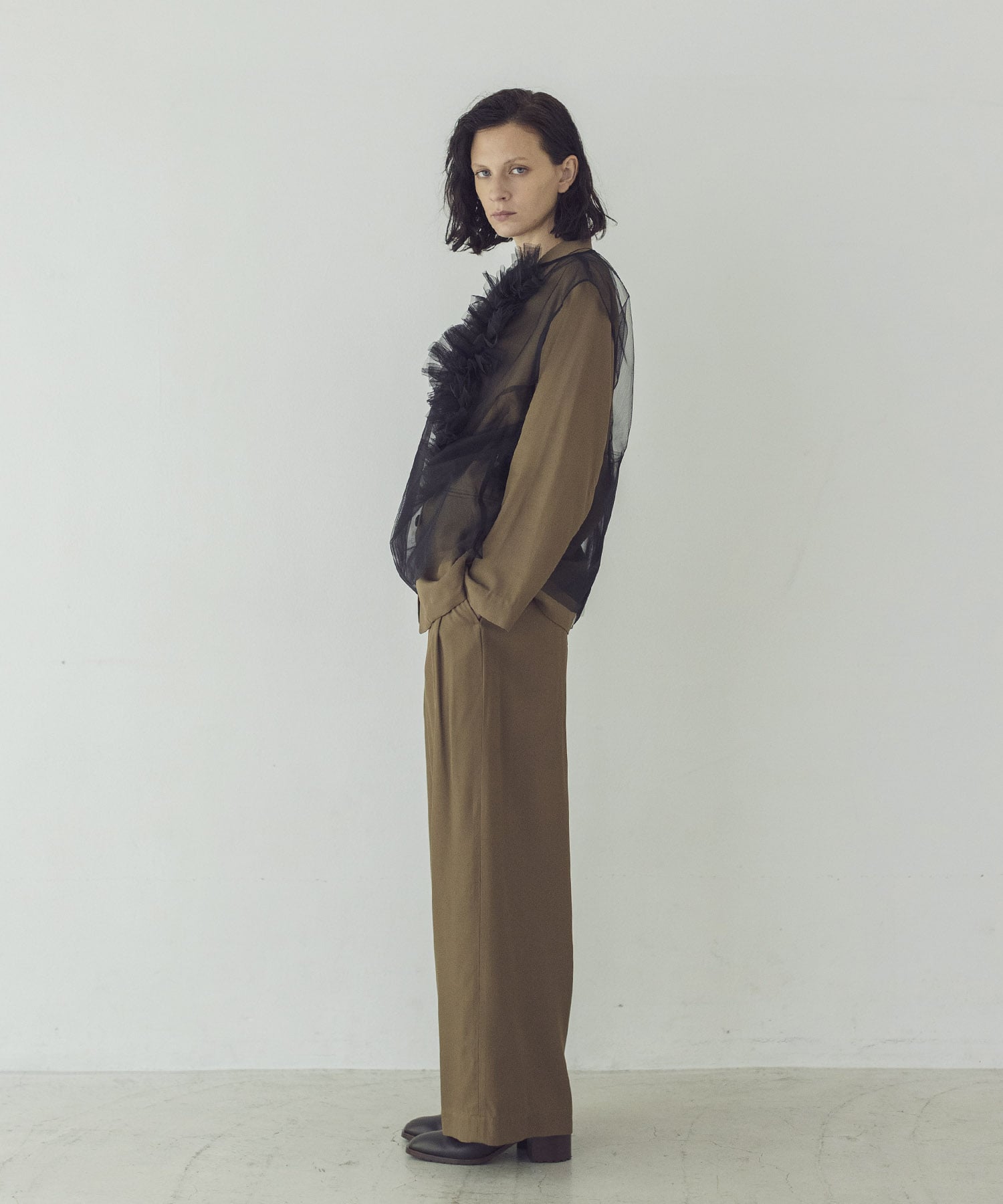 rayon relax tailored jacket