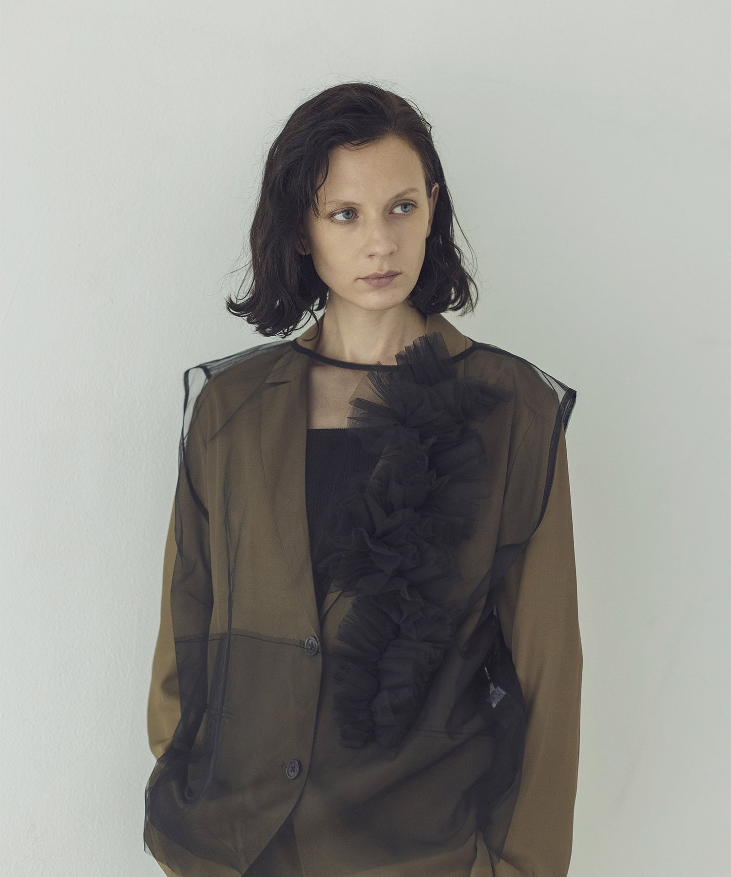 rayon relax tailored jacket