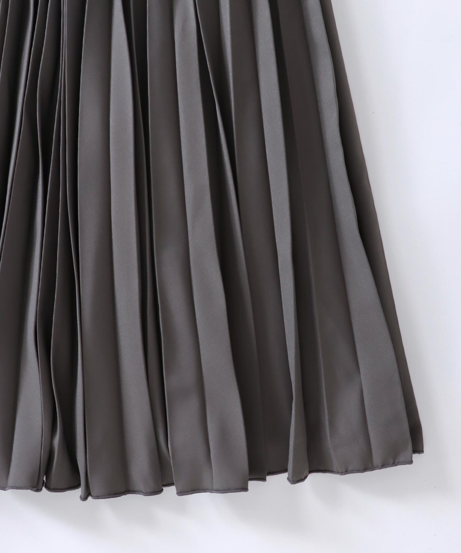 pleats combination dress