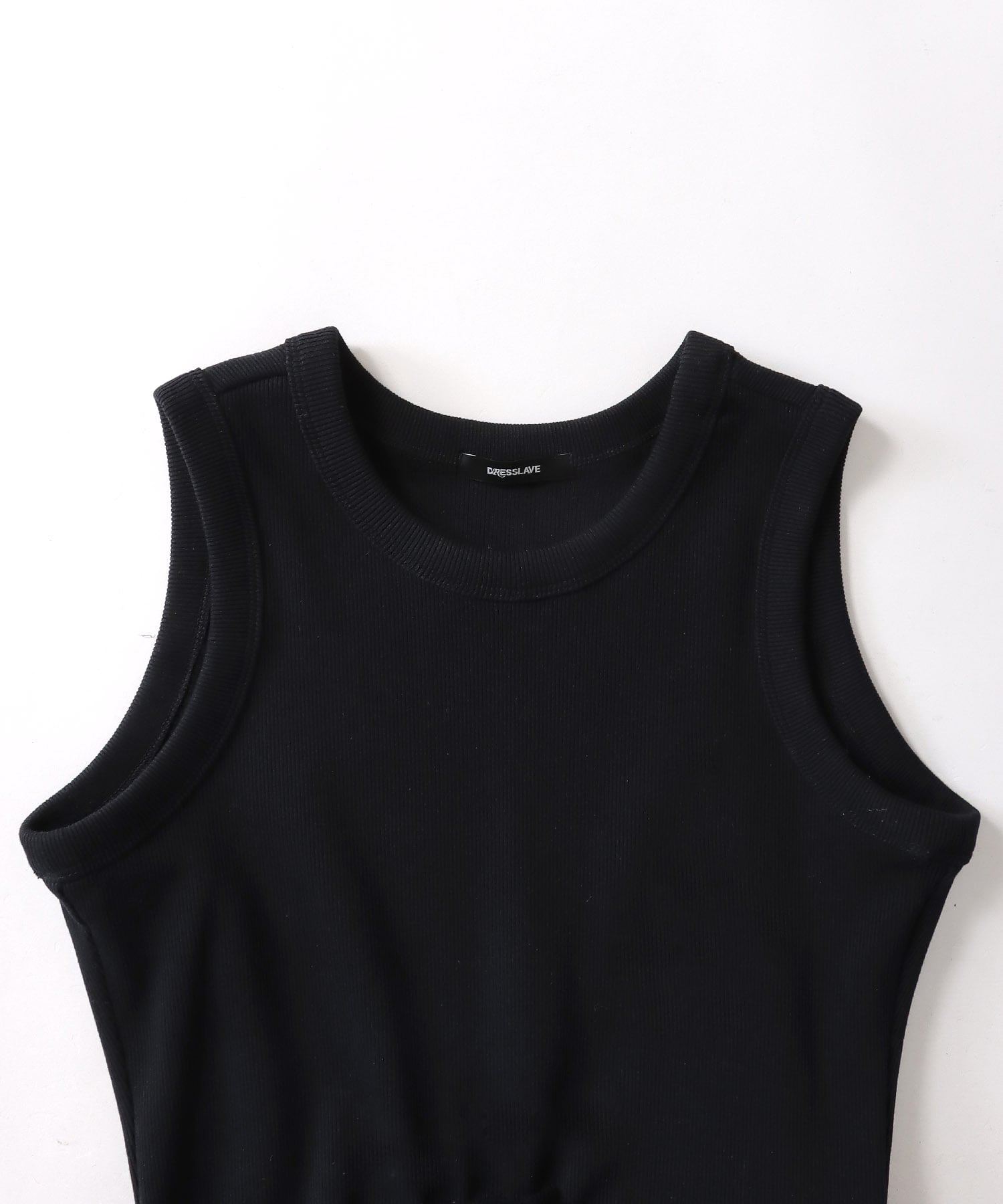 slub check switching dress
