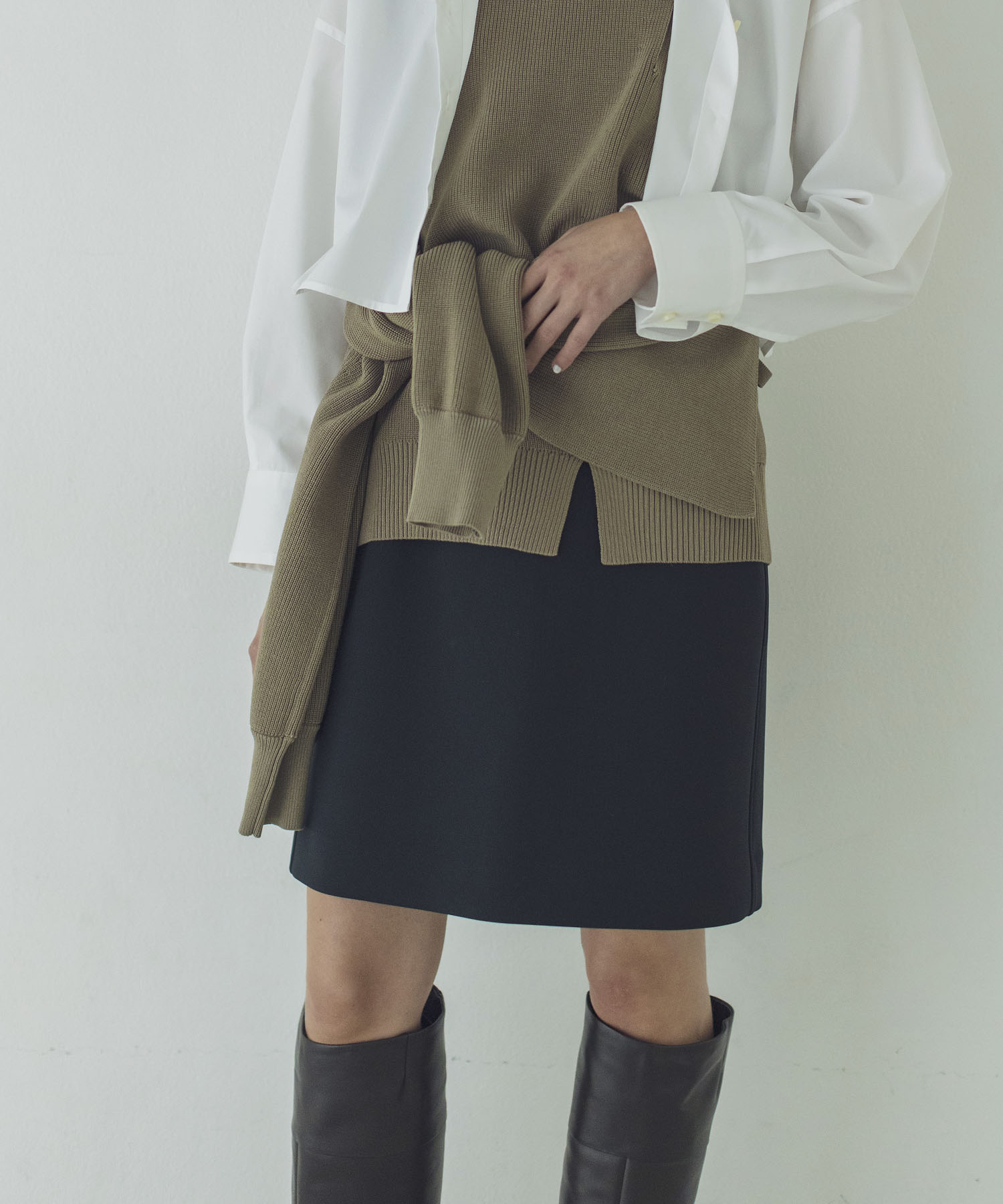 scuba jersey mini skirt | AND ON JIONE STORE(アンドオン)ジオン
