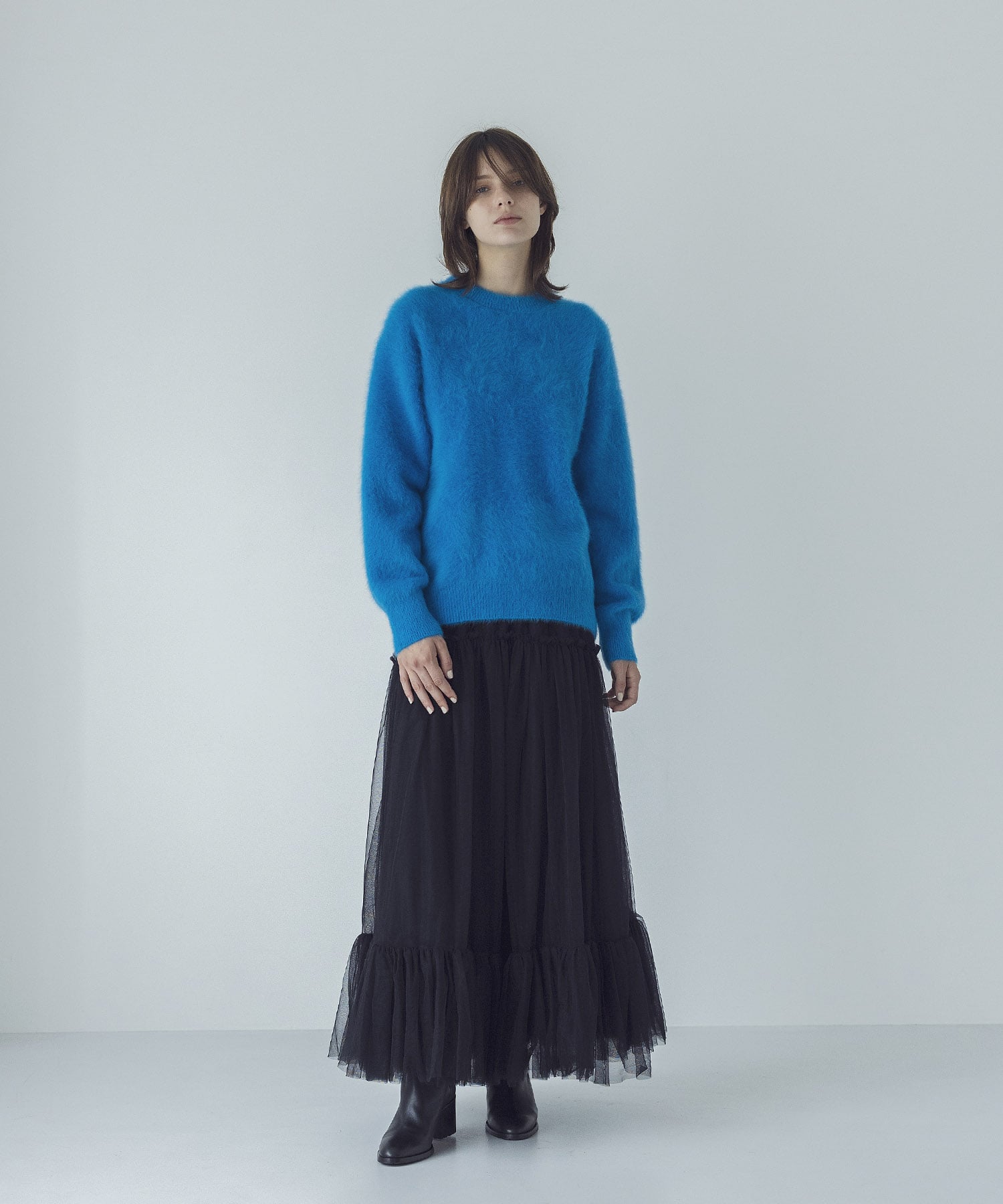 tulle gathered skirt | AND ON JIONE STORE（アンドオン）ジオン商事
