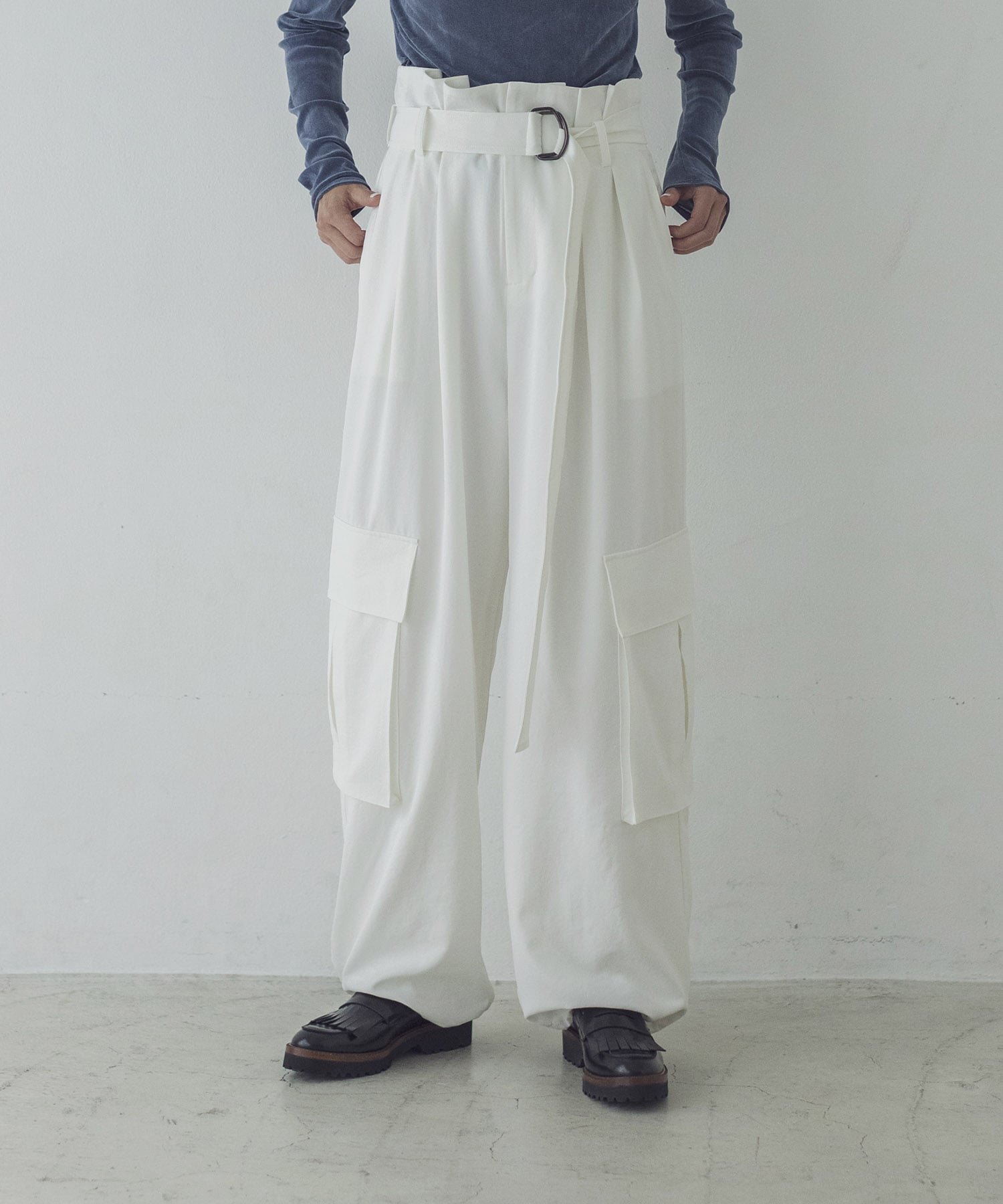 ratine utility belted pants