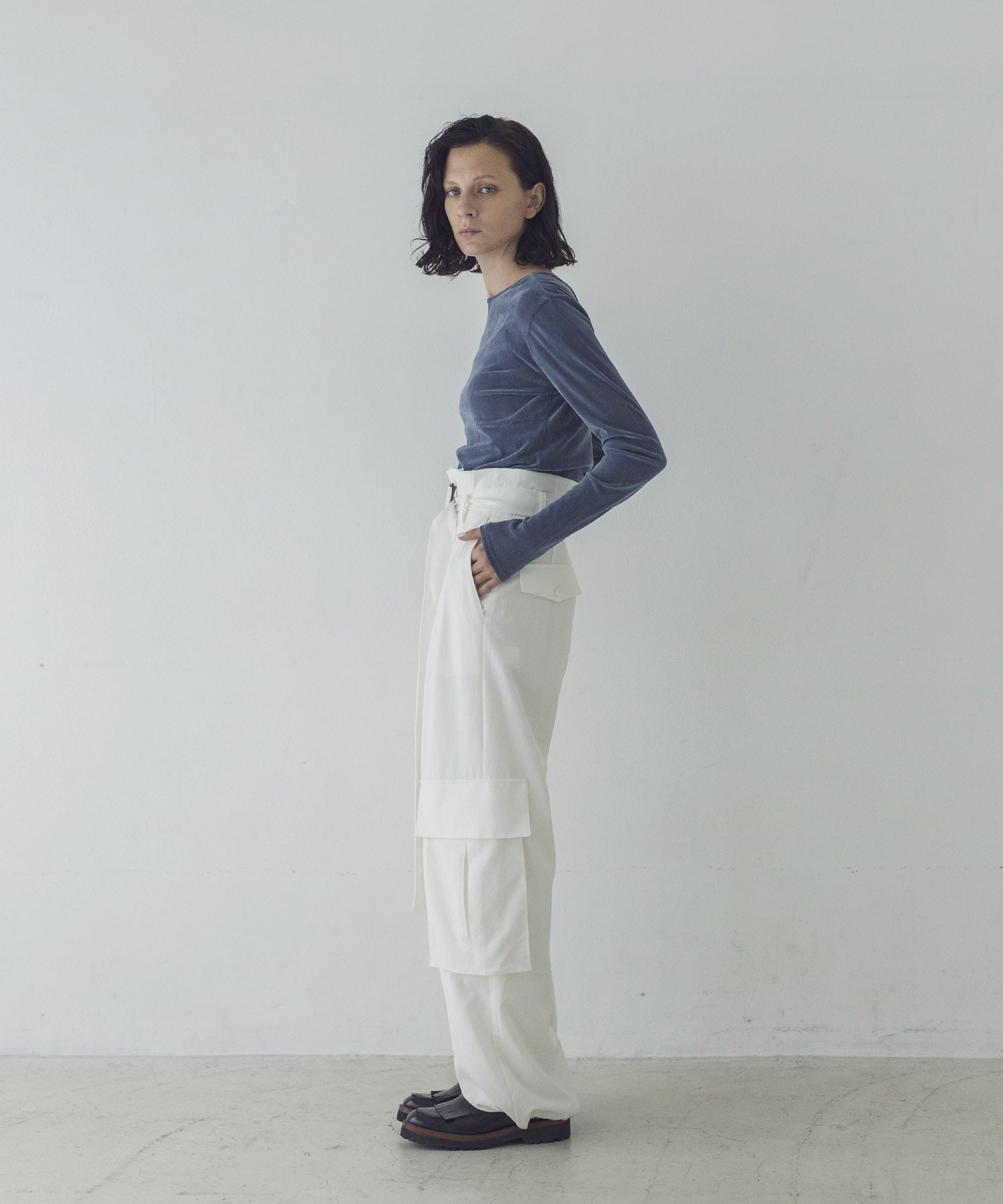 ratine utility belted pants