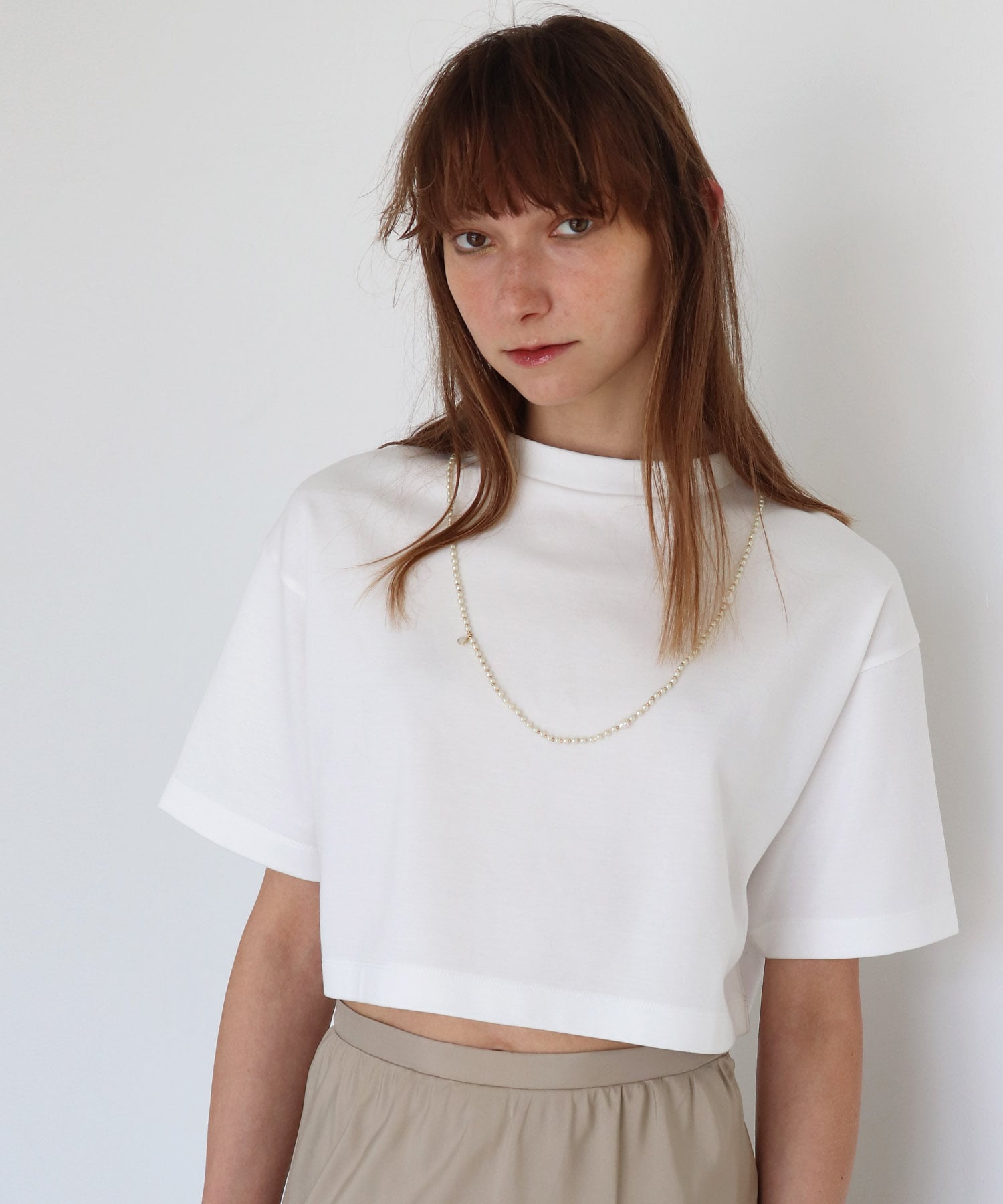 midriff crew neck tee