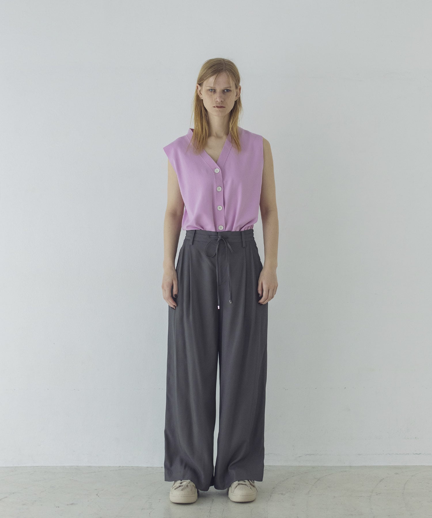 cotton acetate layered vest
