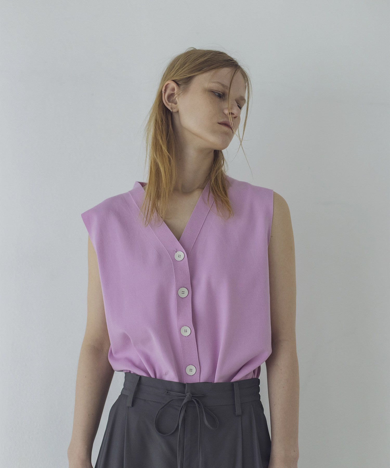 cotton acetate layered vest
