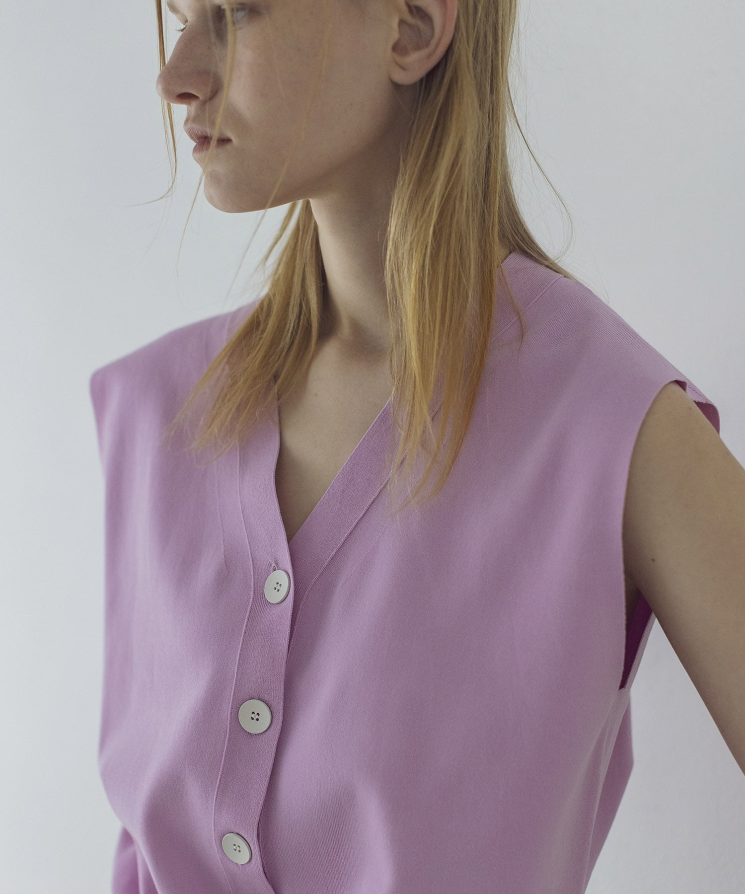 cotton acetate layered vest