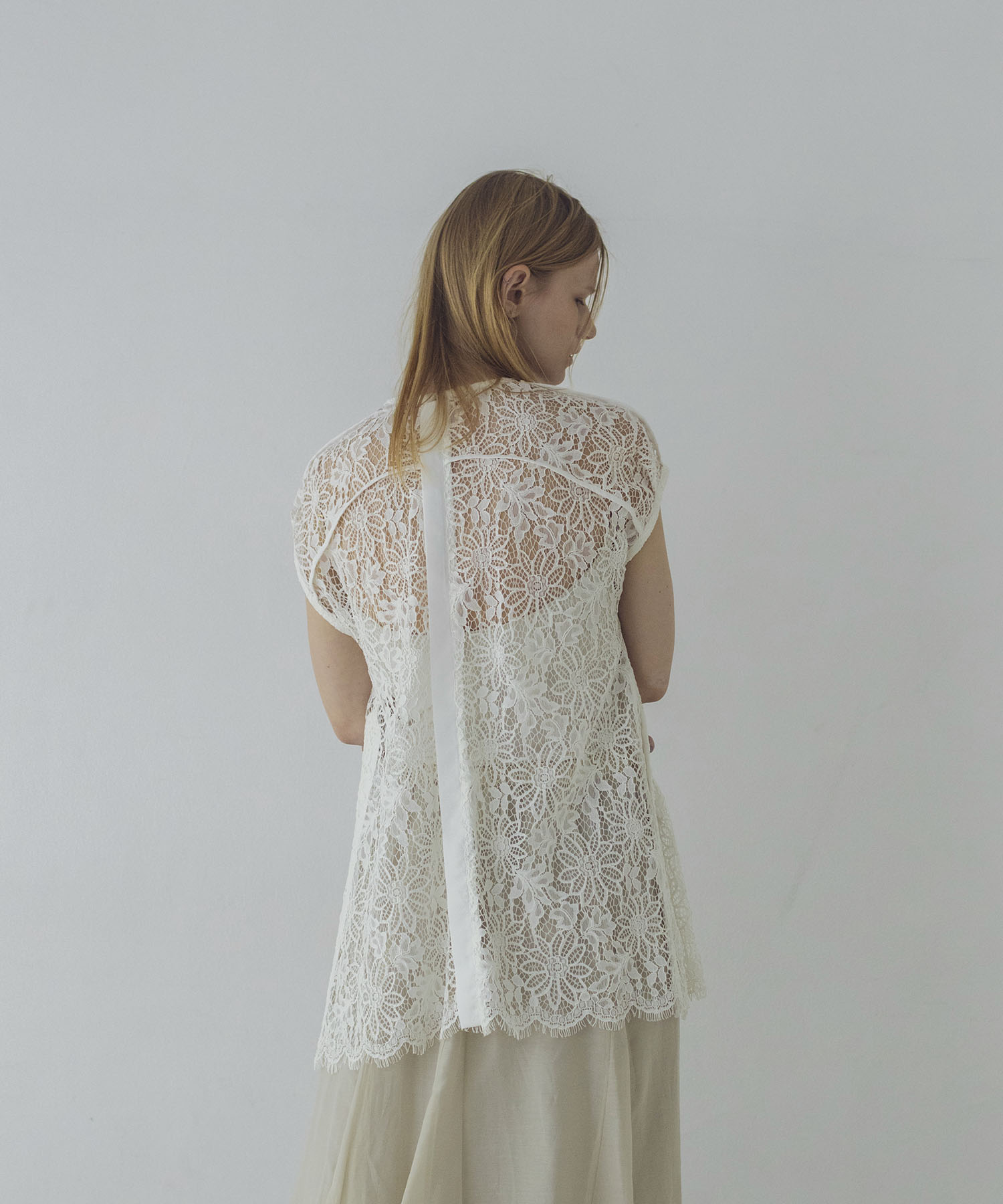 betty lace layerd blouse