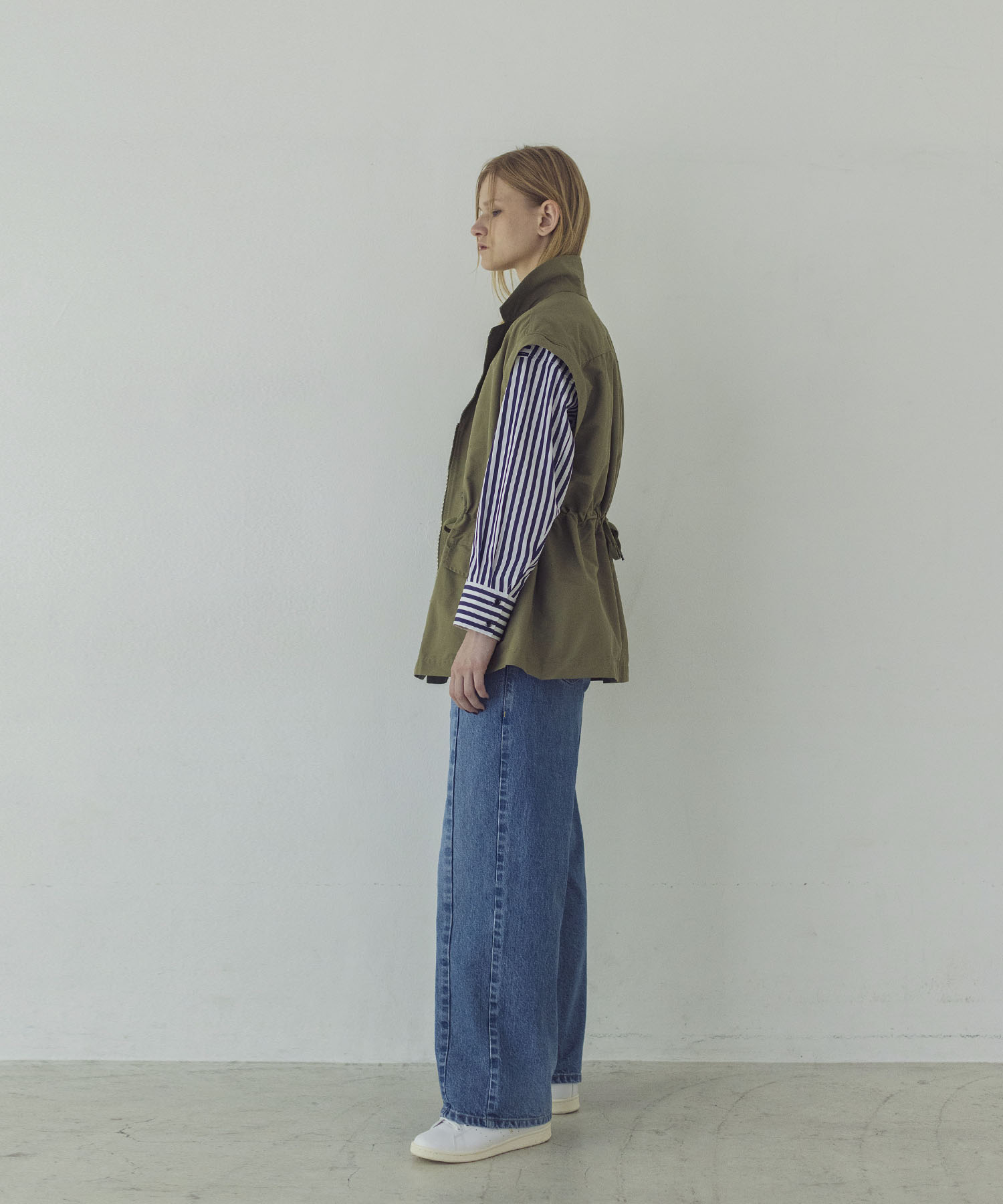 detachable sleeve 2way blouson | AND ON JIONE STORE（アンドオン 