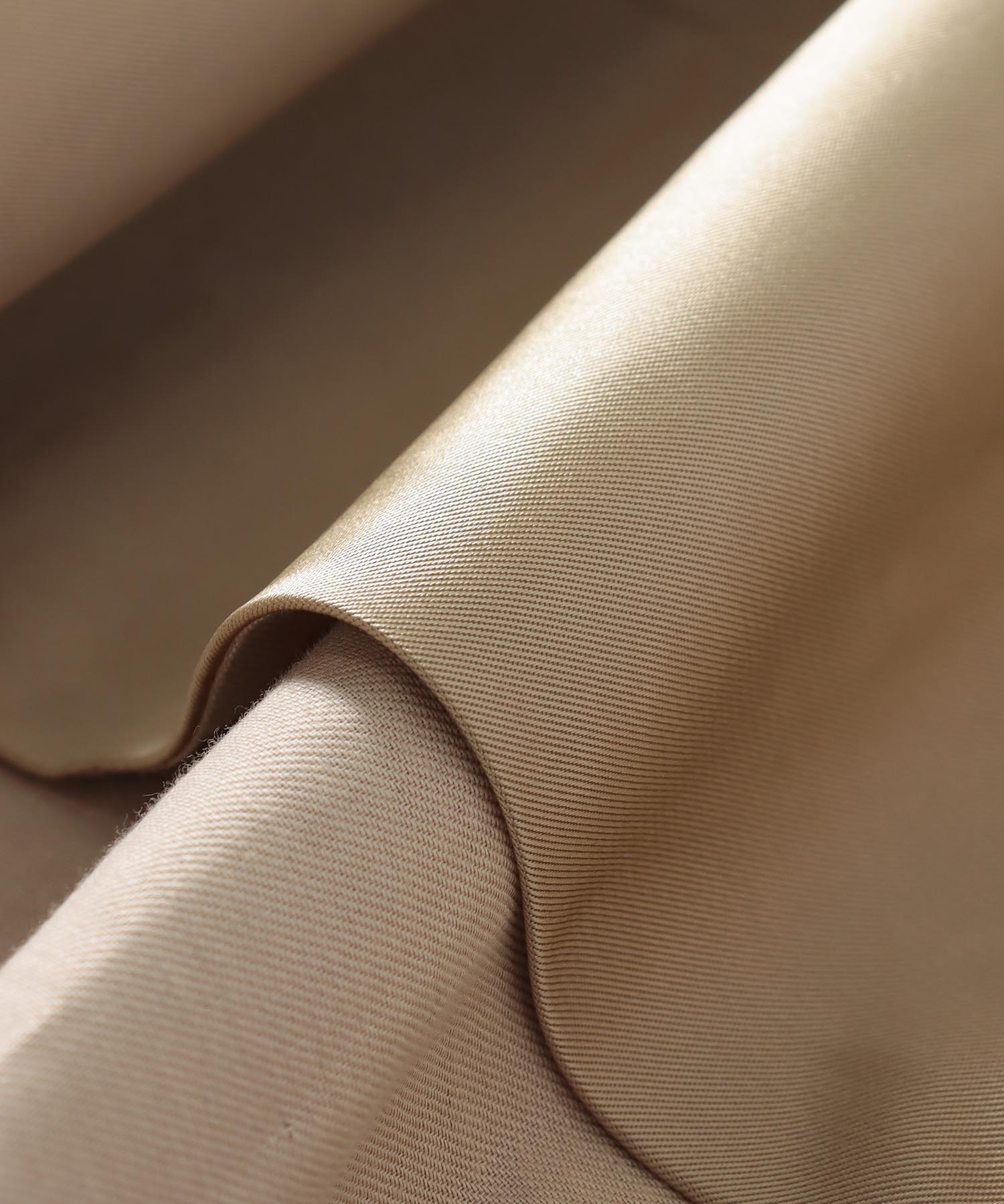 shiny nylon belted flare skirt