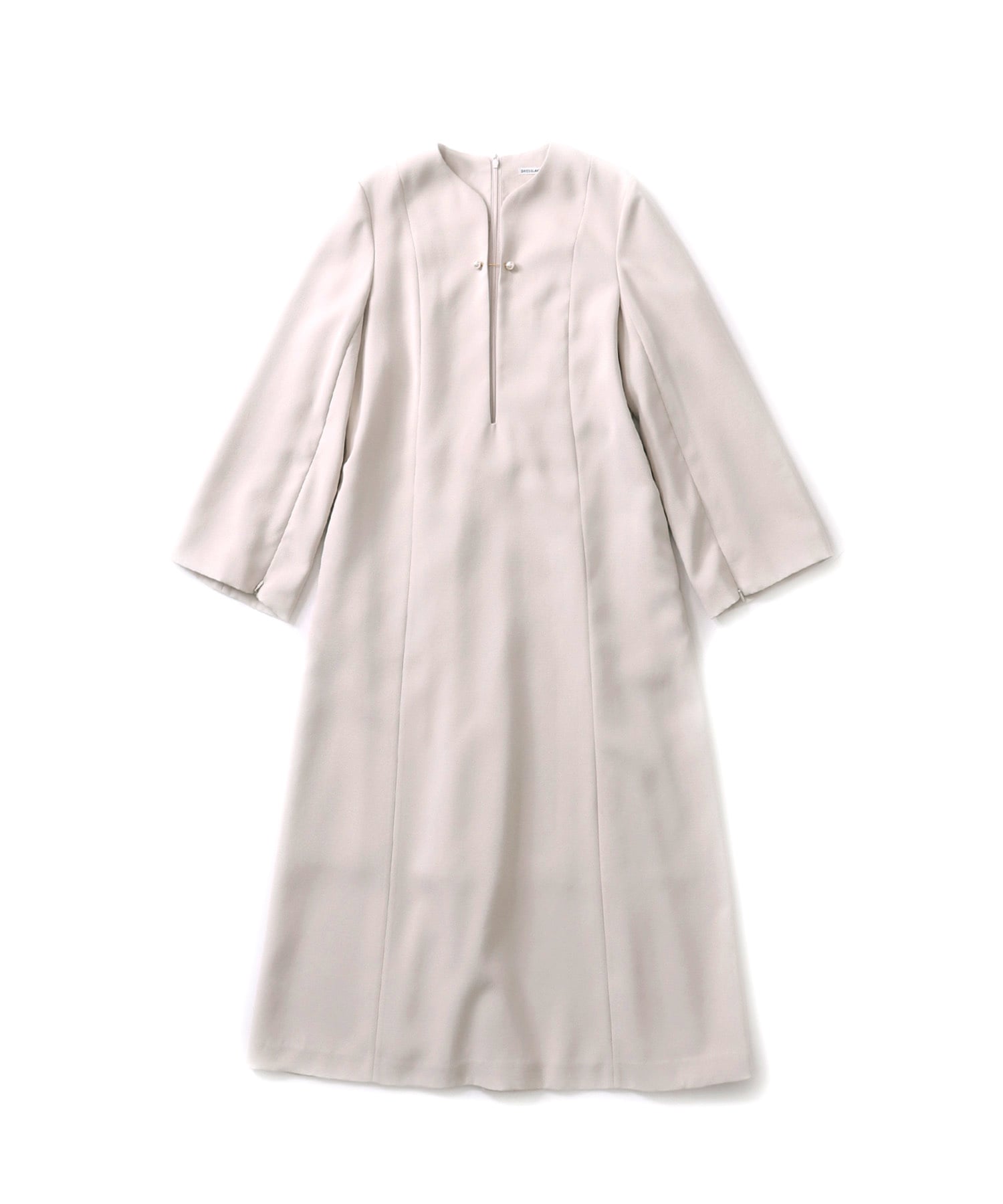 back flare slit sleeve pearl button dress | AND ON JIONE STORE