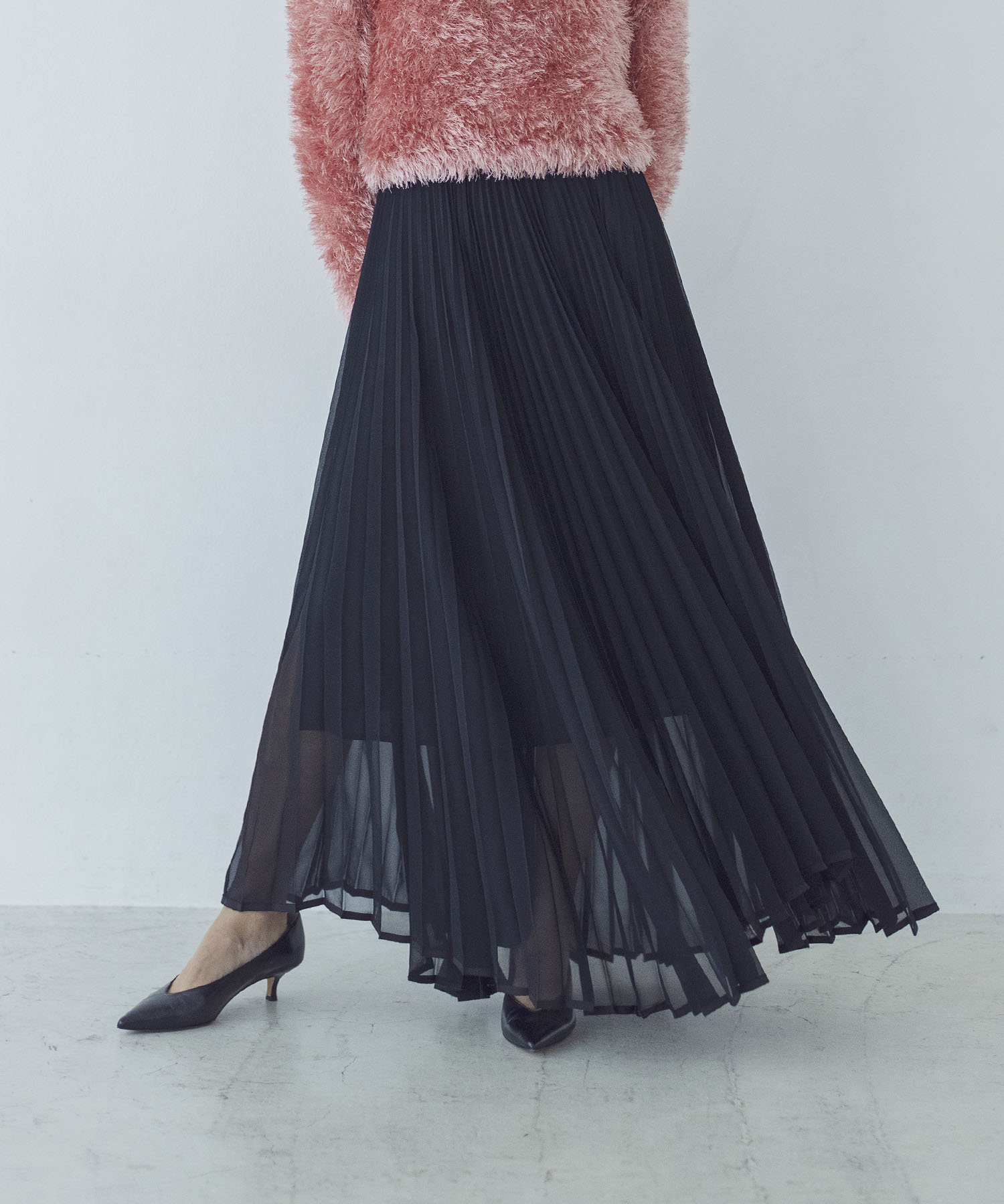 umbrella pleated skirt