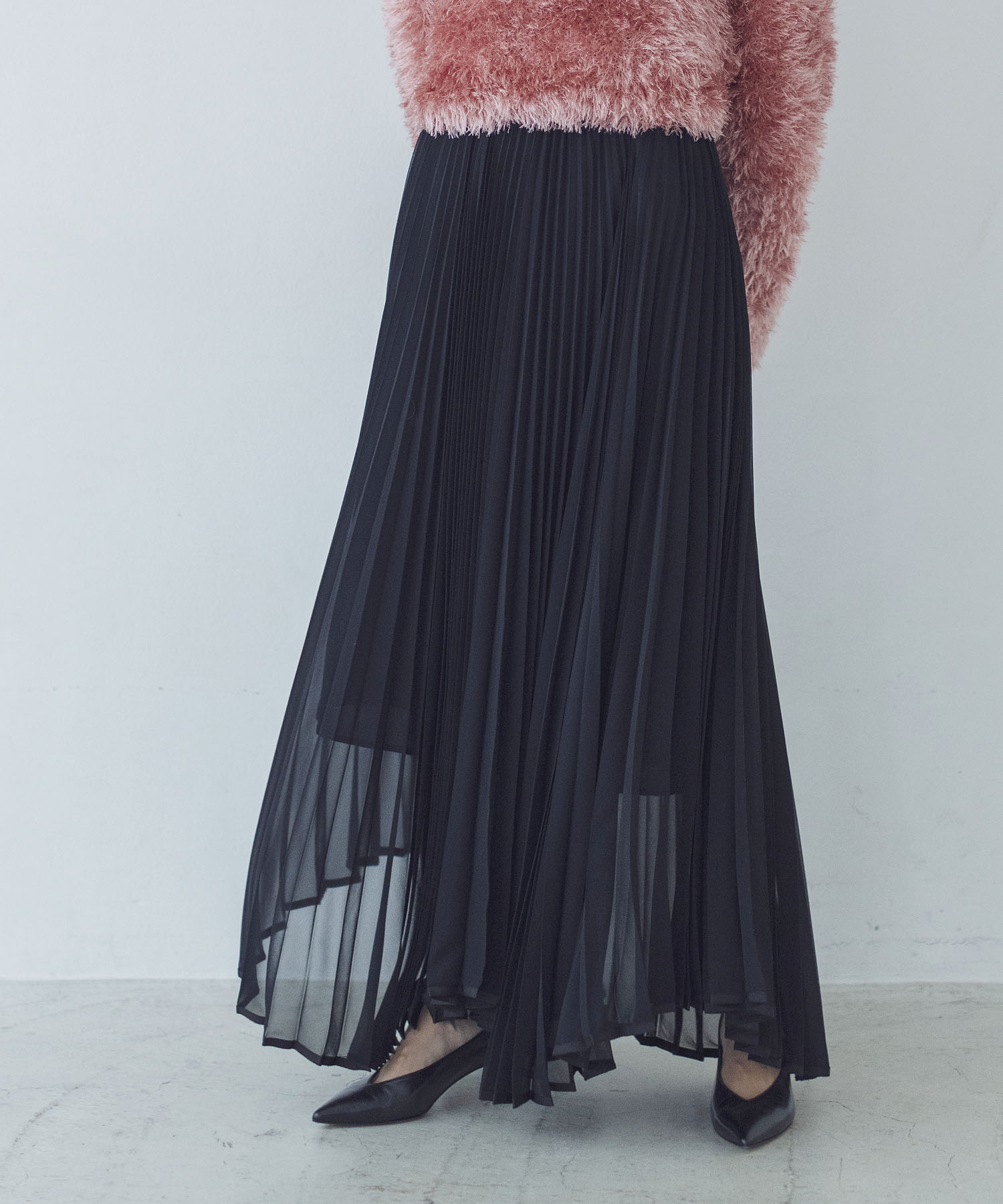 umbrella pleated skirt