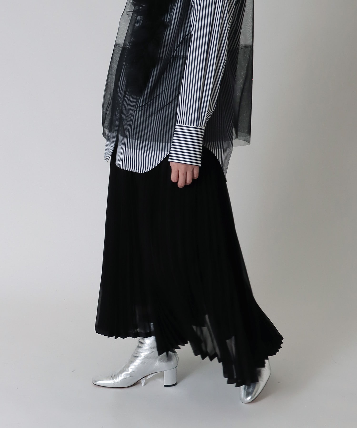 umbrella pleated skirt