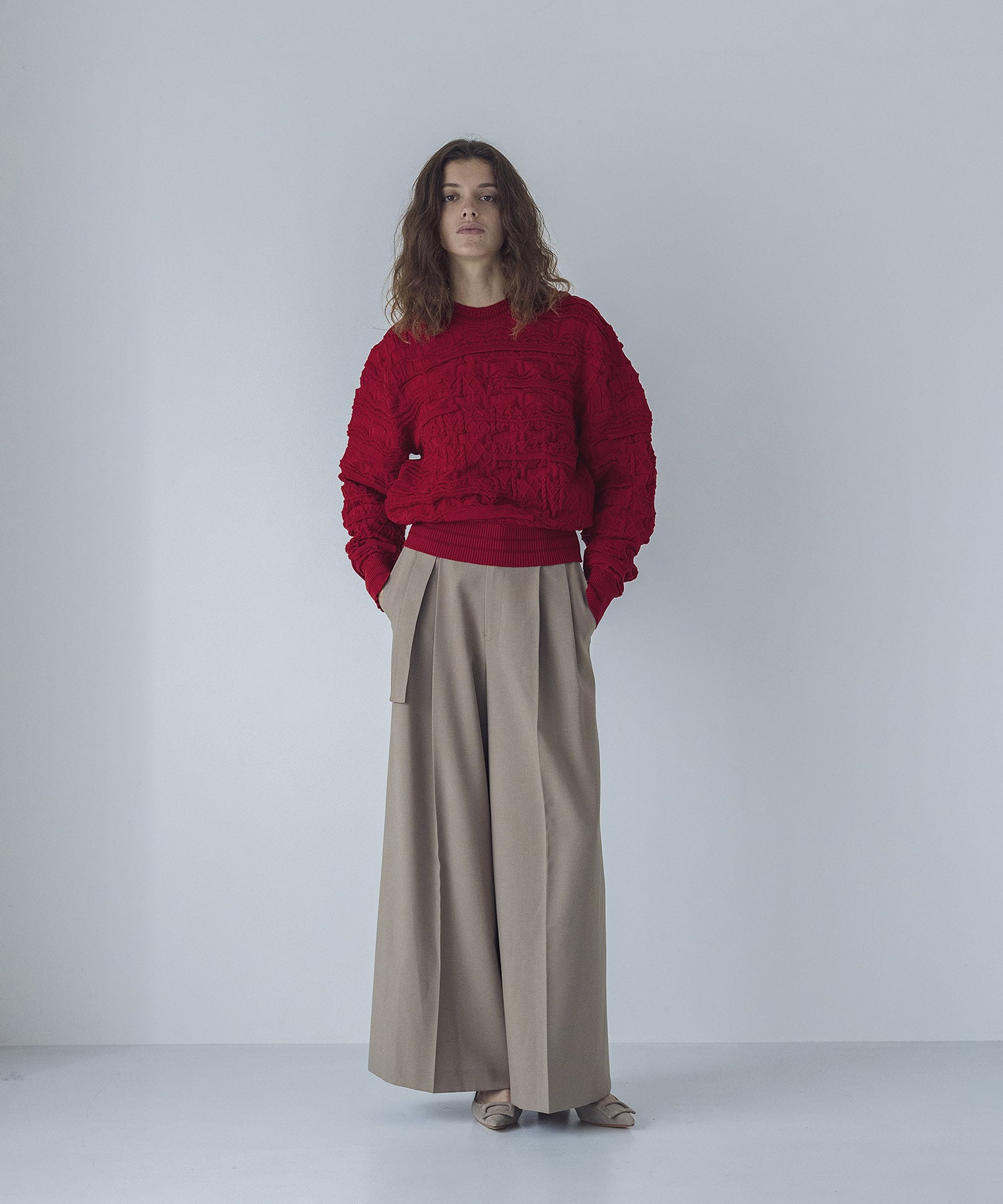 SARADORA two tuck buggy pants