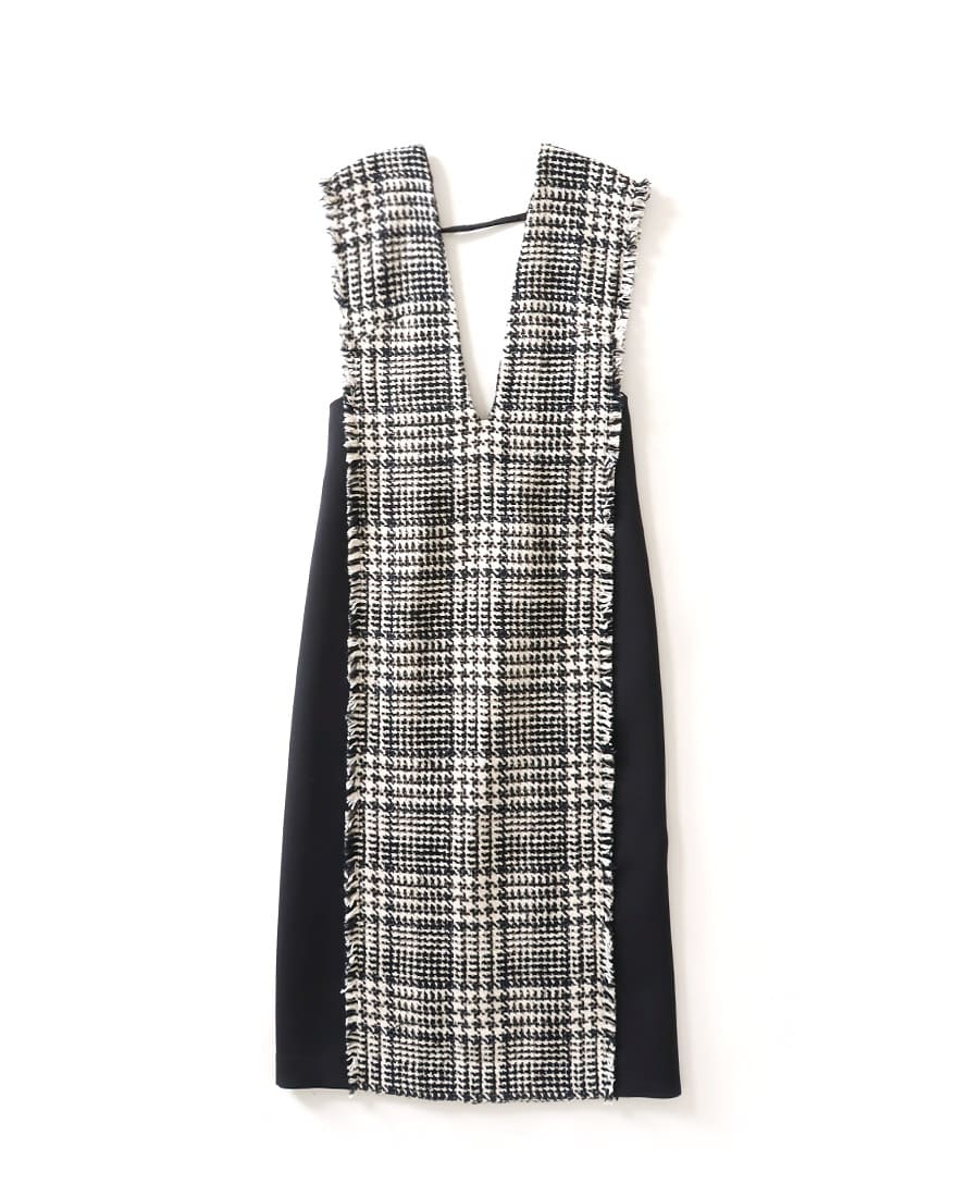 side blocking jumper dress | AND ON JIONE STORE（アンドオン 