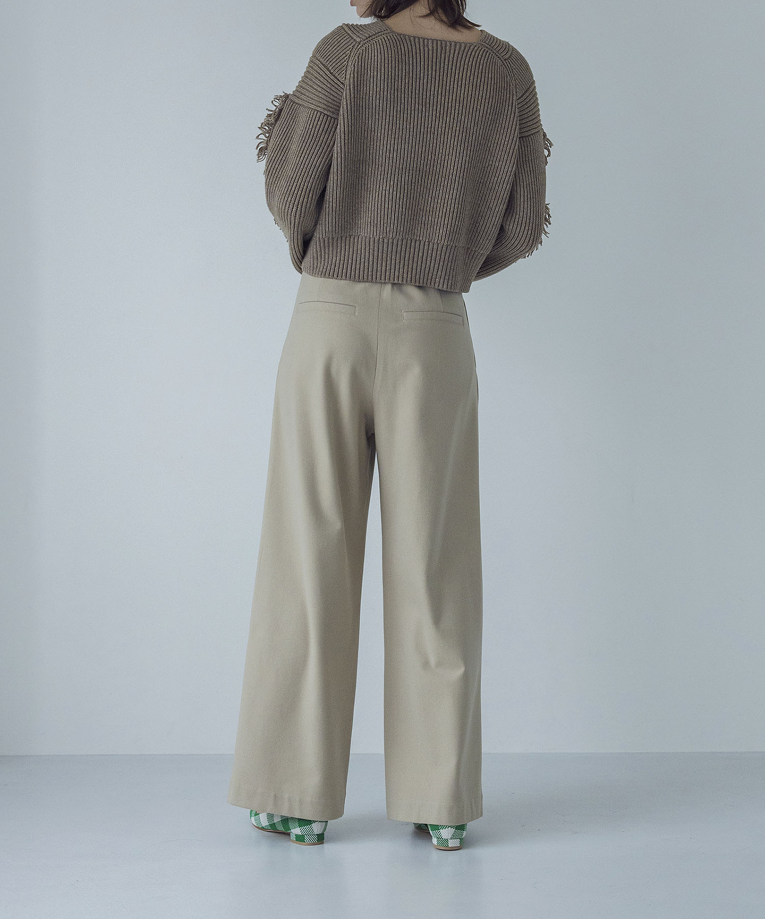 TR both side warm wide pants