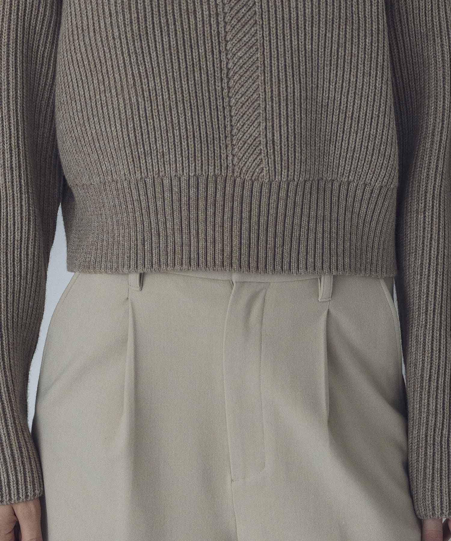 TR both side warm wide pants