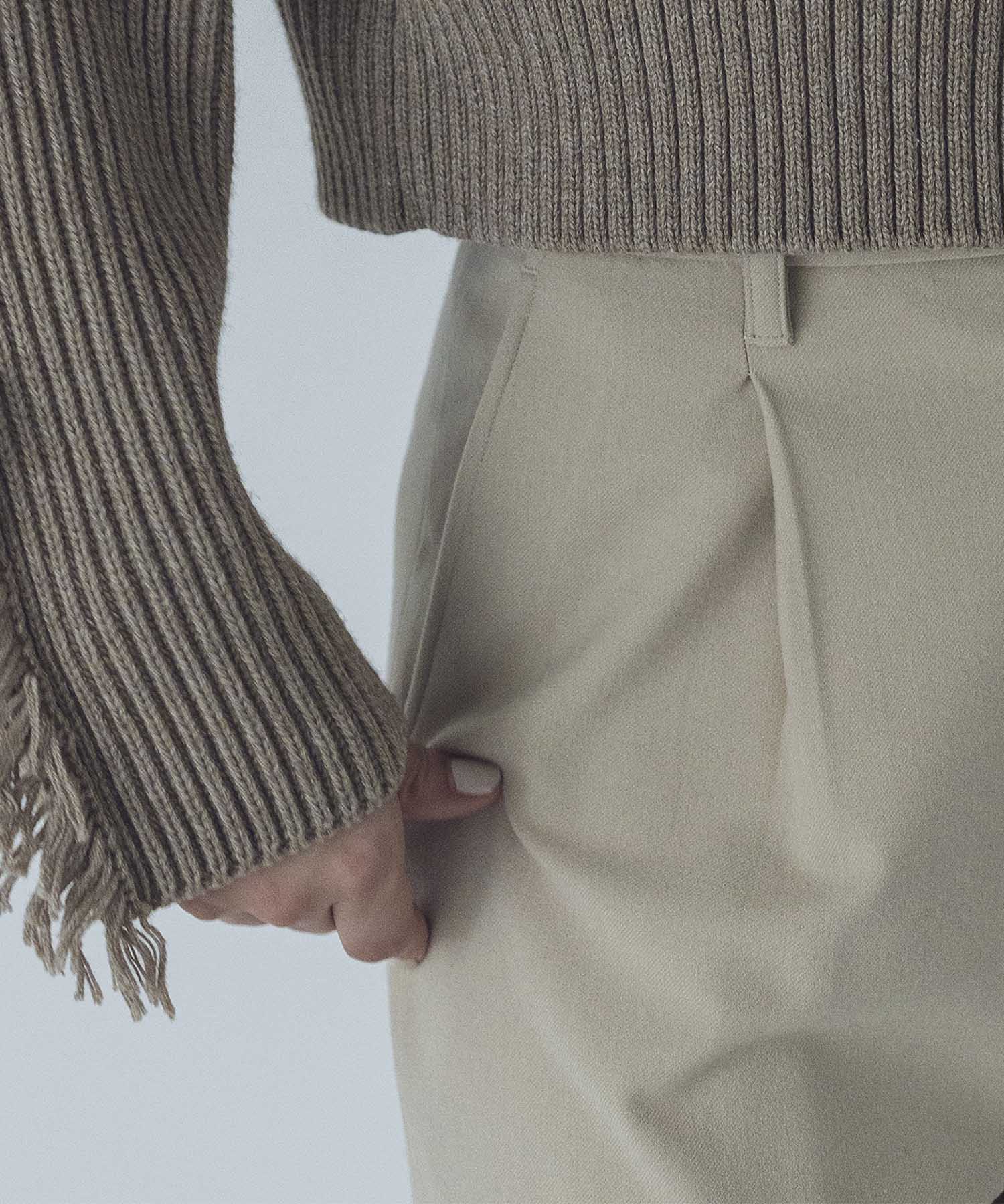 TR both side warm wide pants