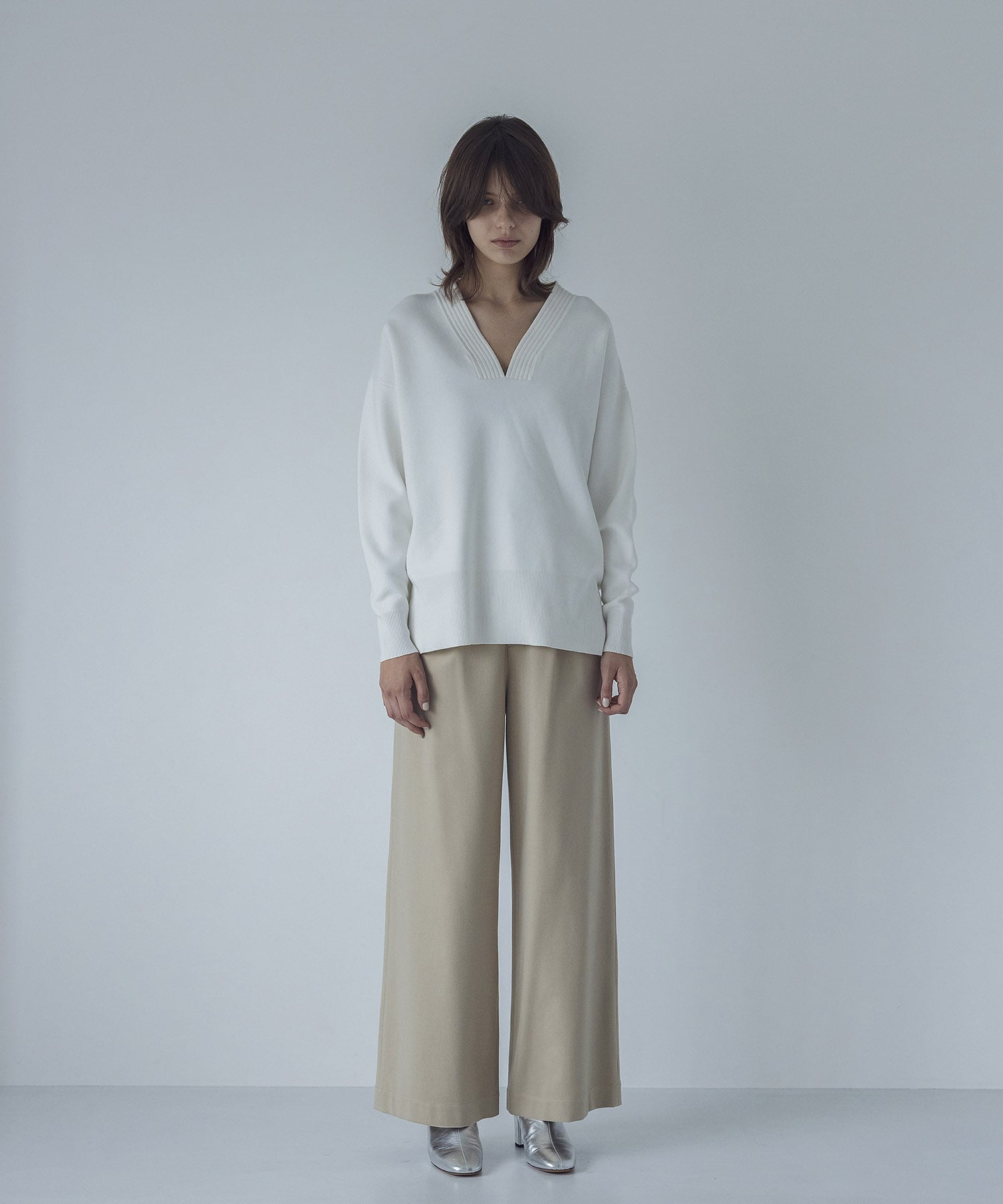 TR both side warm wide pants