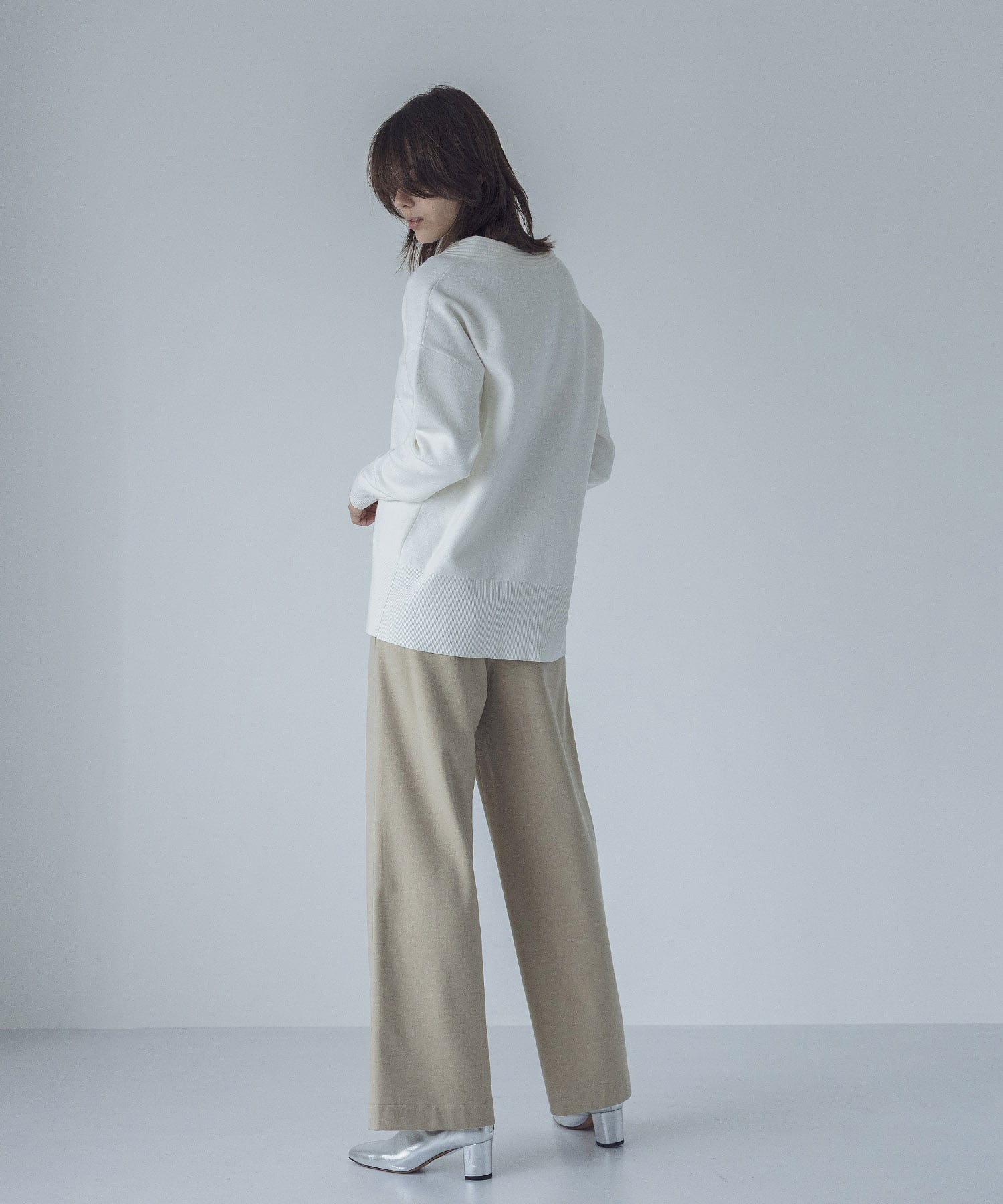 TR both side warm wide pants