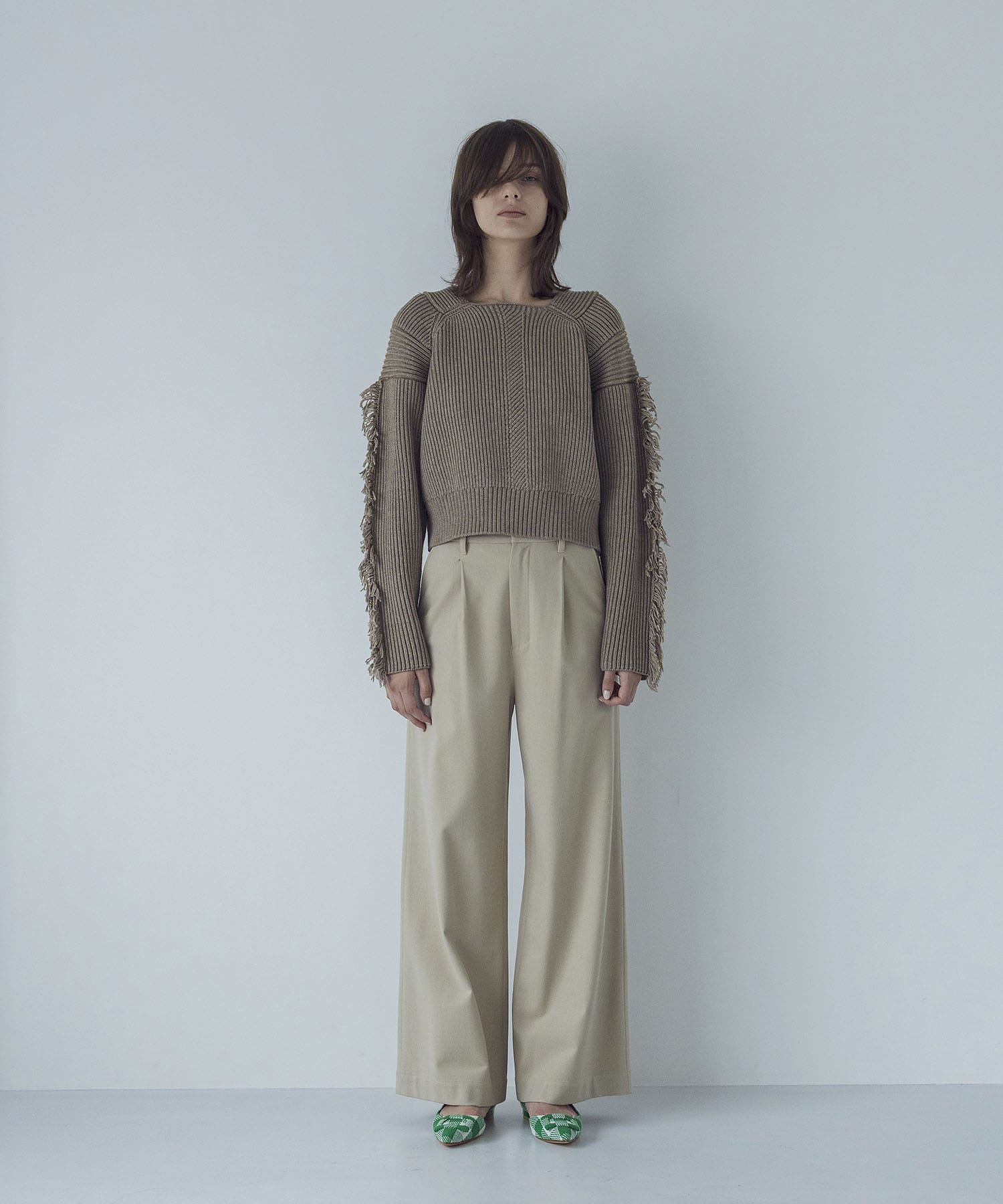 TR both side warm wide pants