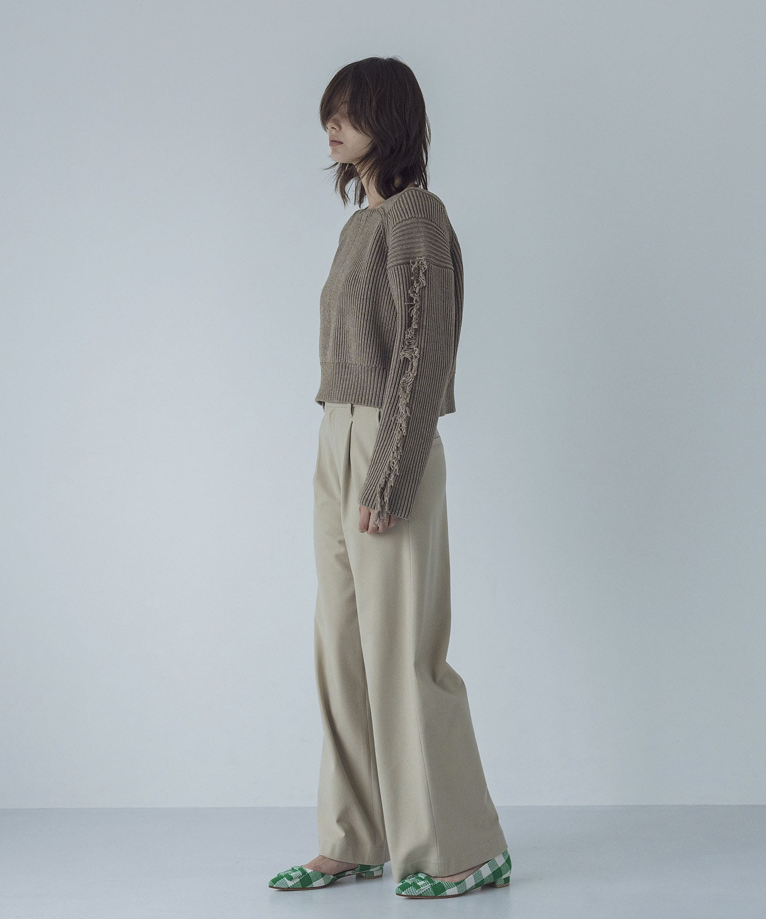 TR both side warm wide pants