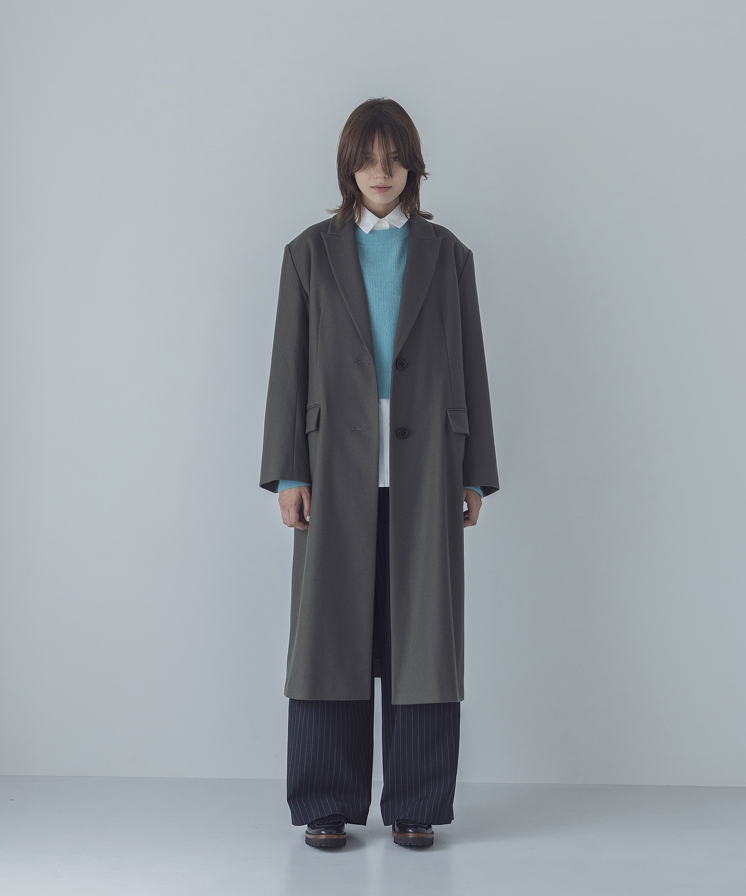 super110wool melton chester coat | AND ON JIONE STORE（アンドオン