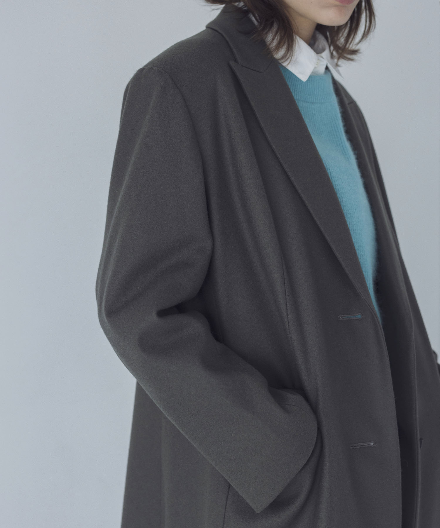 super110wool melton chester coat