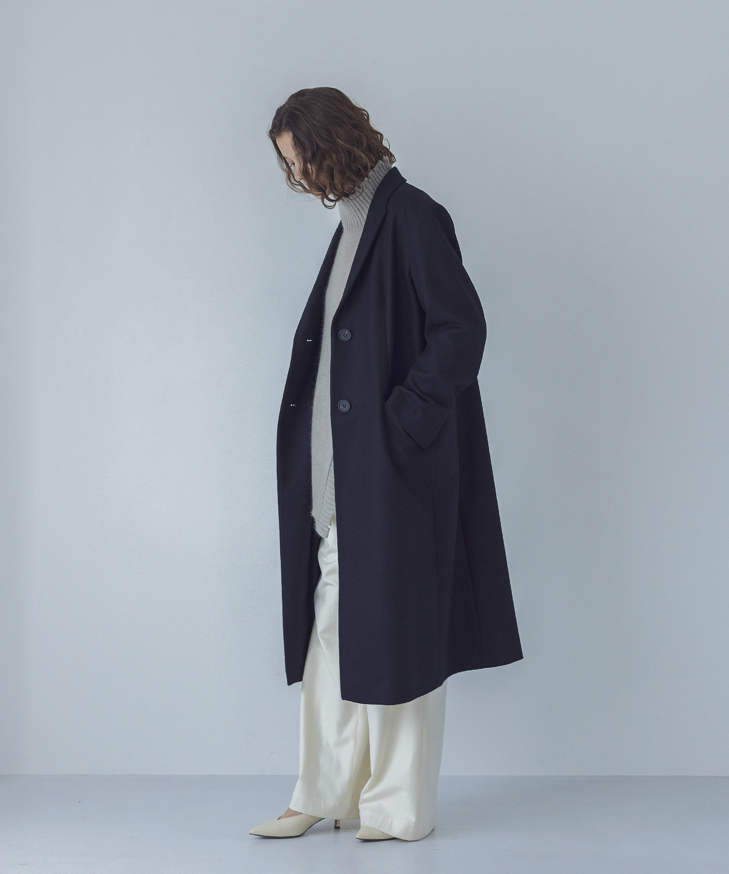 super110wool melton chester coat