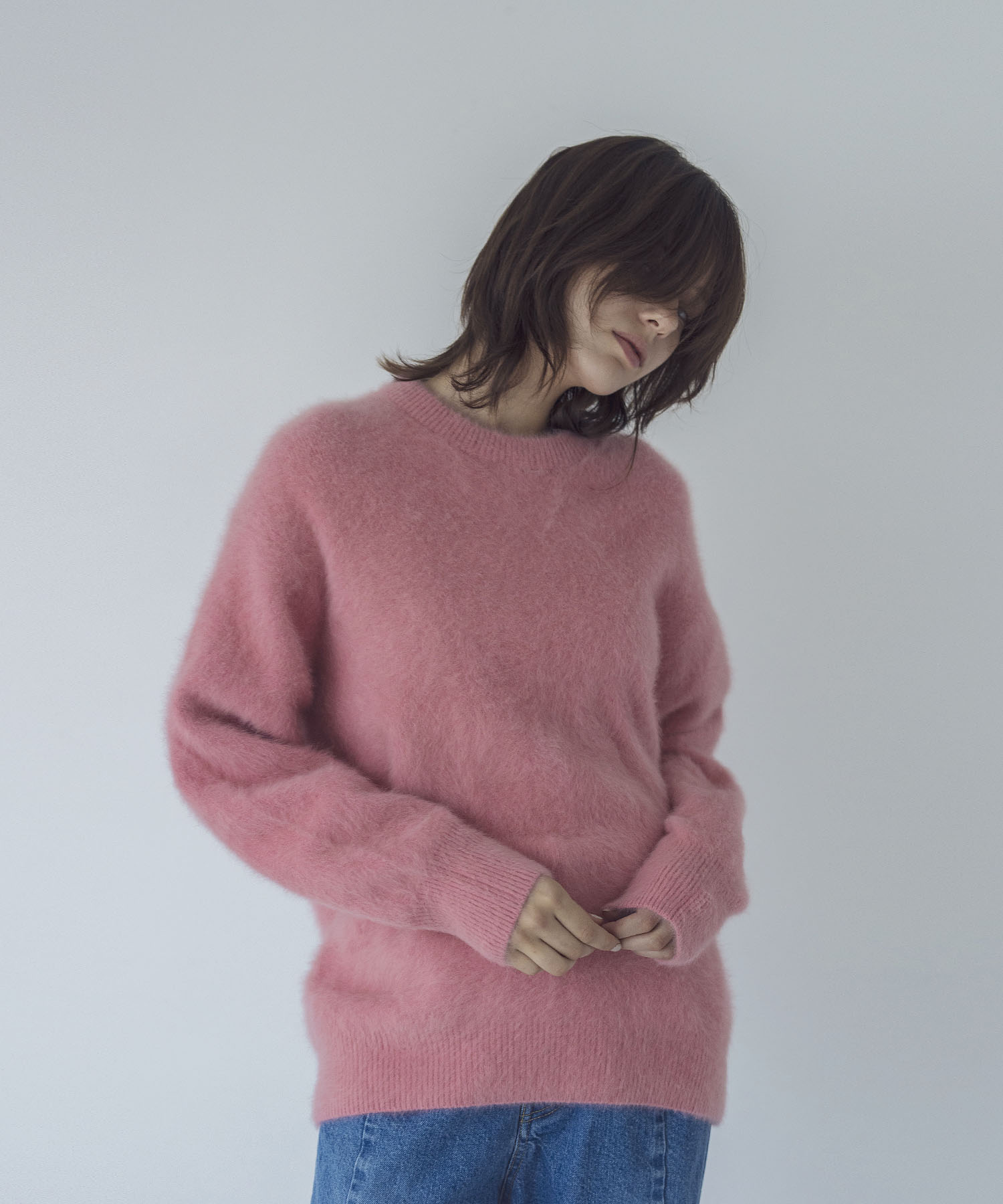 ドレスレイブ fox cashmere crew neck pullover