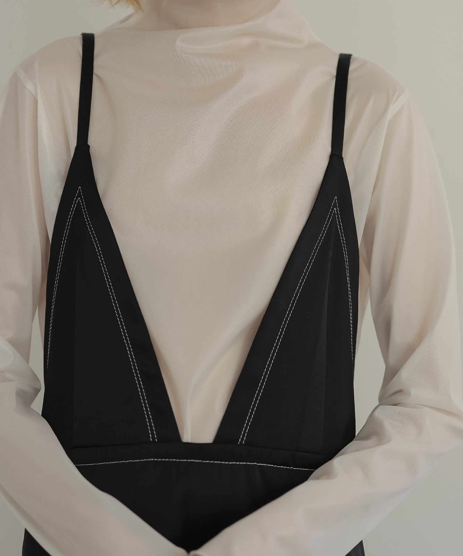 matte satin cami dress