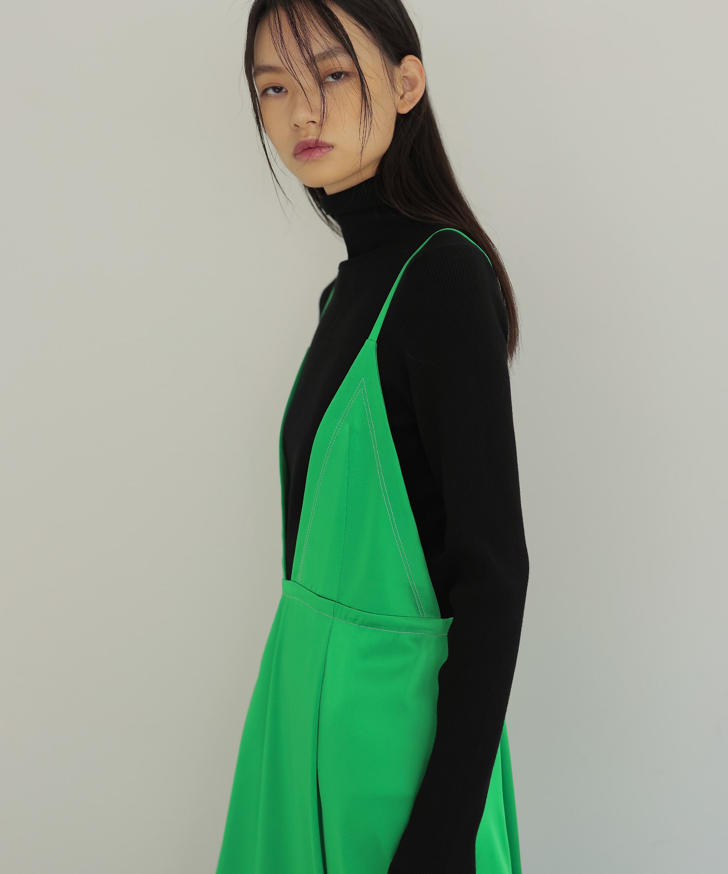 matte satin cami dress