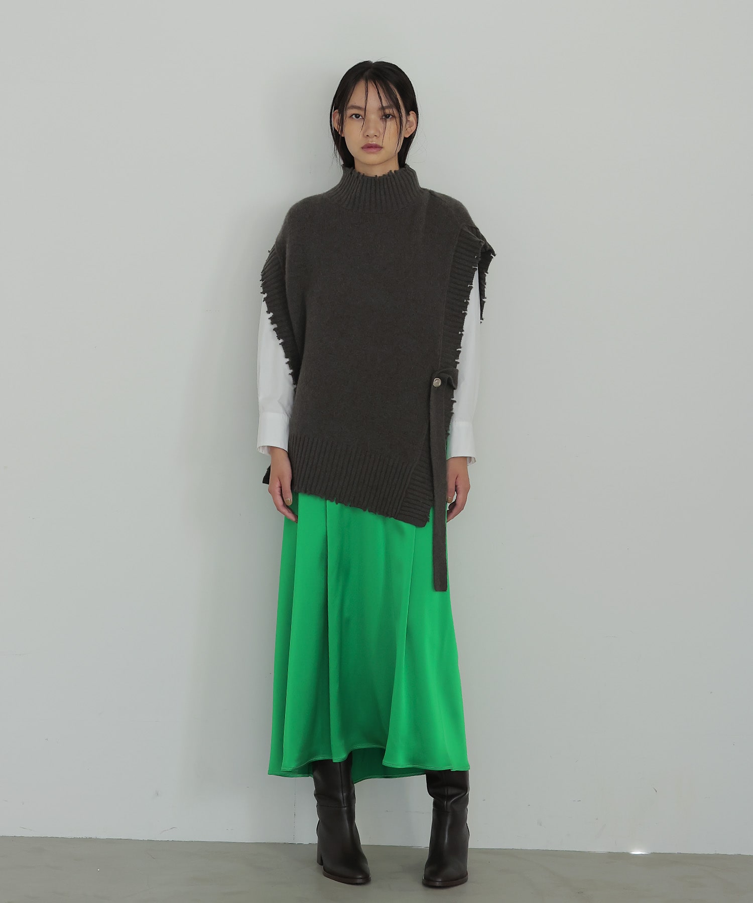 matte satin cami dress