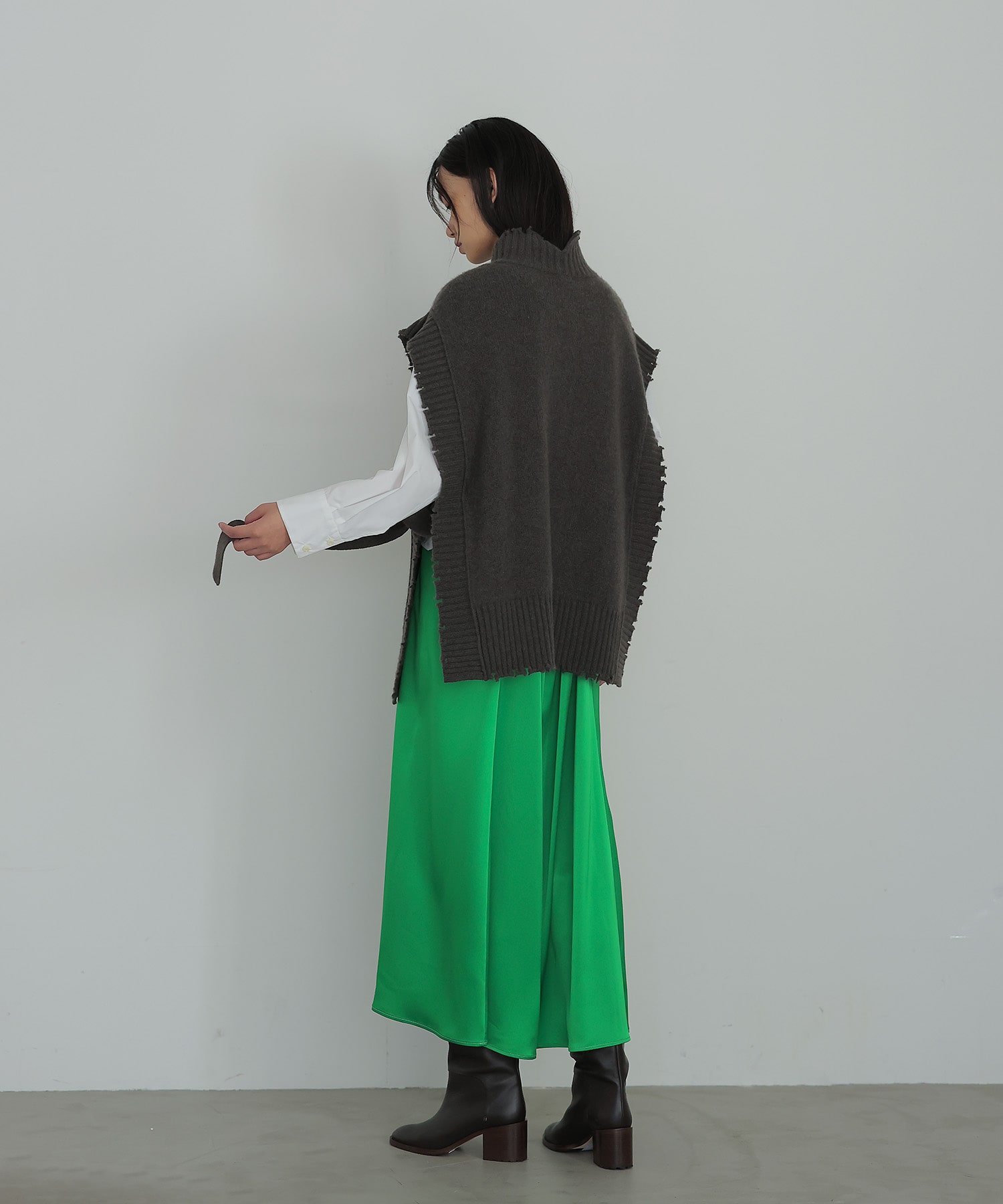 matte satin cami dress