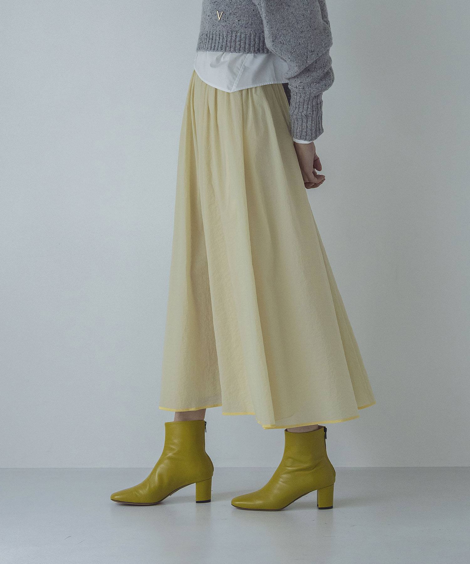 nylon gather piping skirt